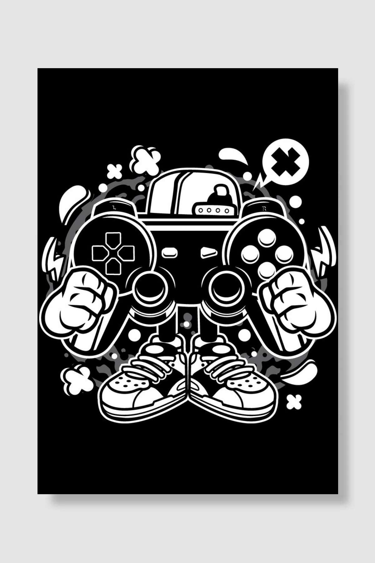 Cartoon Illustration 438 Oyun Poster Çerçevesiz Yüksek Kalite Oyun Afiş Duvar Poster