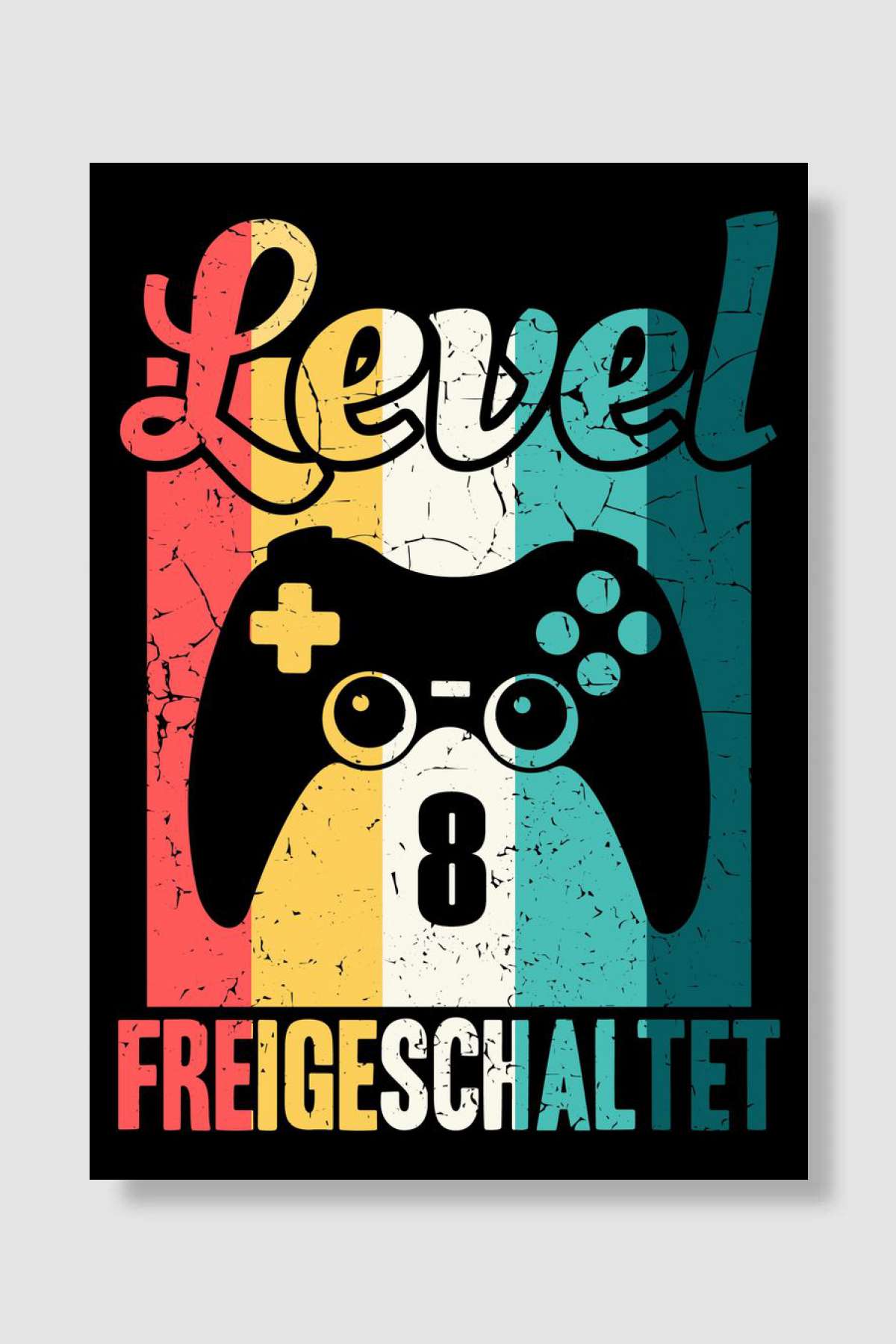 Unlocked level 8 years Oyun Poster Çerçevesiz Yüksek Kalite Oyun Afiş Duvar Poster