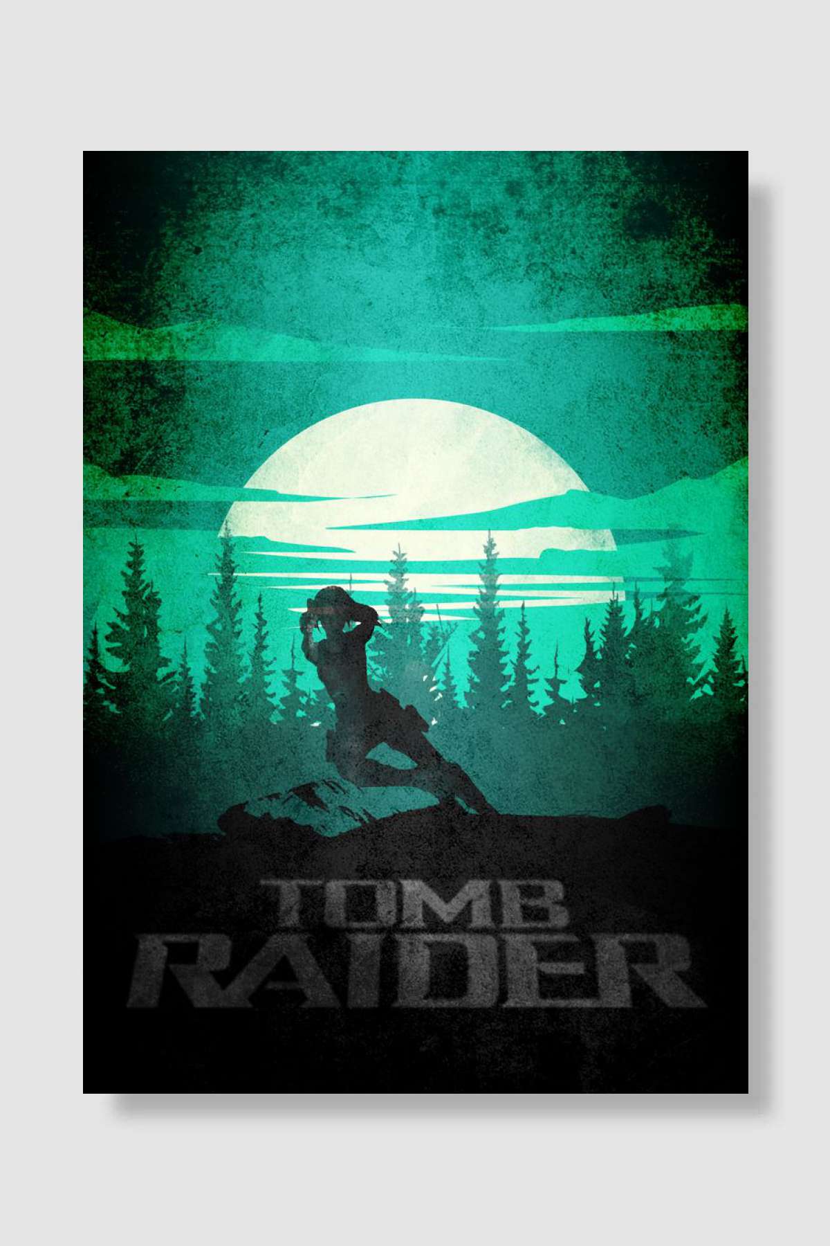 The Iconic Lara Croft Oyun Poster Çerçevesiz Yüksek Kalite Oyun Afiş Duvar Poster