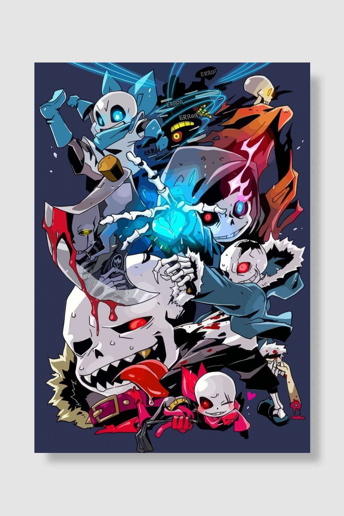 Undertale Oyun Poster Çerçevesiz Yüksek Kalite Oyun Afiş Duvar Poster