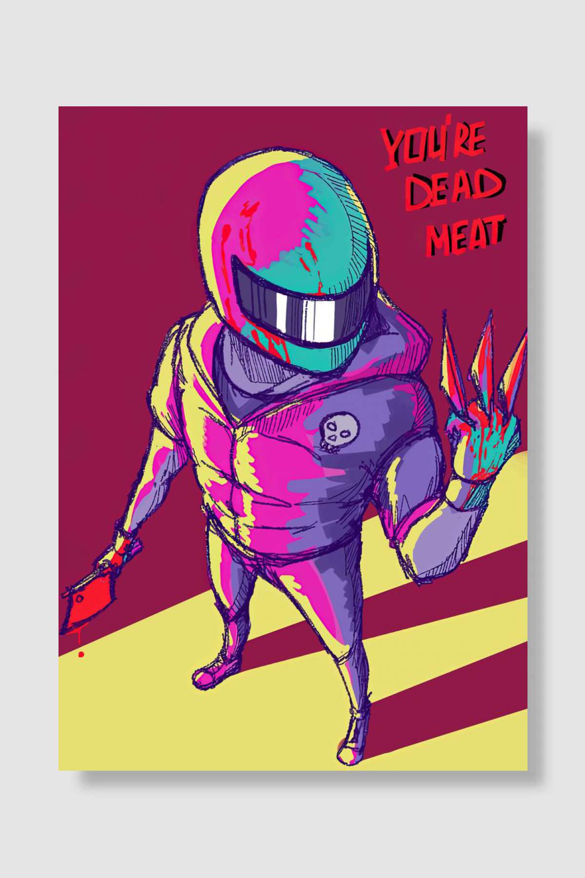 Hotline Miami Oyun Poster Çerçevesiz Yüksek Kalite Oyun Afiş Duvar Poster - En İyi Fiyatlarla