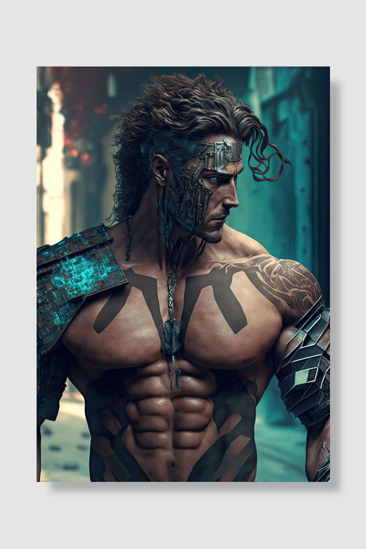 Cyberpunk Atlas Oyun Poster Çerçevesiz Yüksek Kalite Oyun Afiş Duvar Poster