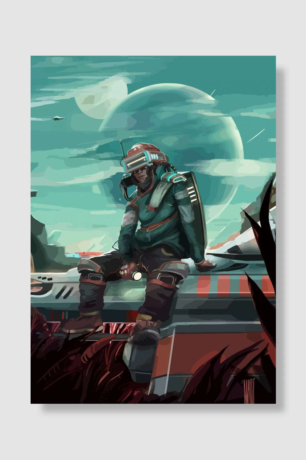 mans sky Oyun Poster Çerçevesiz Yüksek Kalite Oyun Afiş Duvar Poster