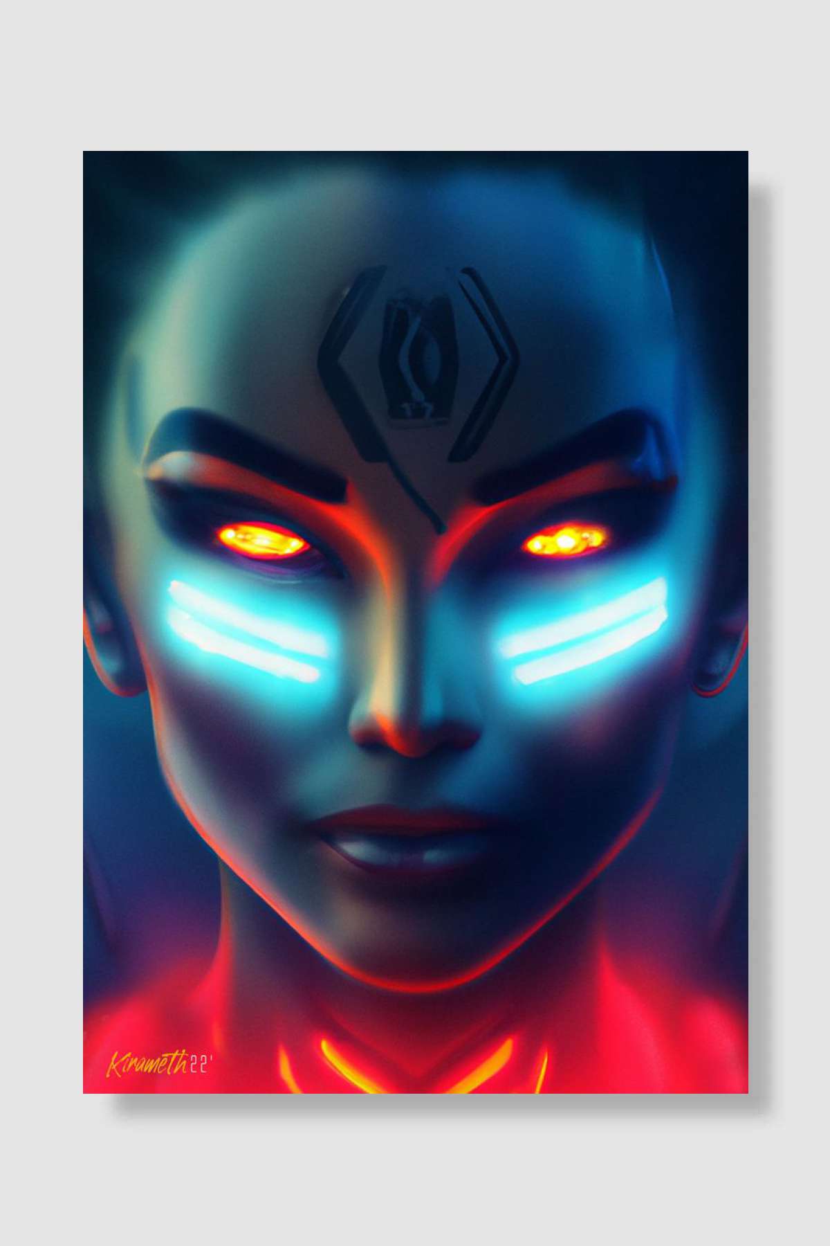 Lux Kirameth Oyun Poster Çerçevesiz Yüksek Kalite Oyun Afiş Duvar Poster