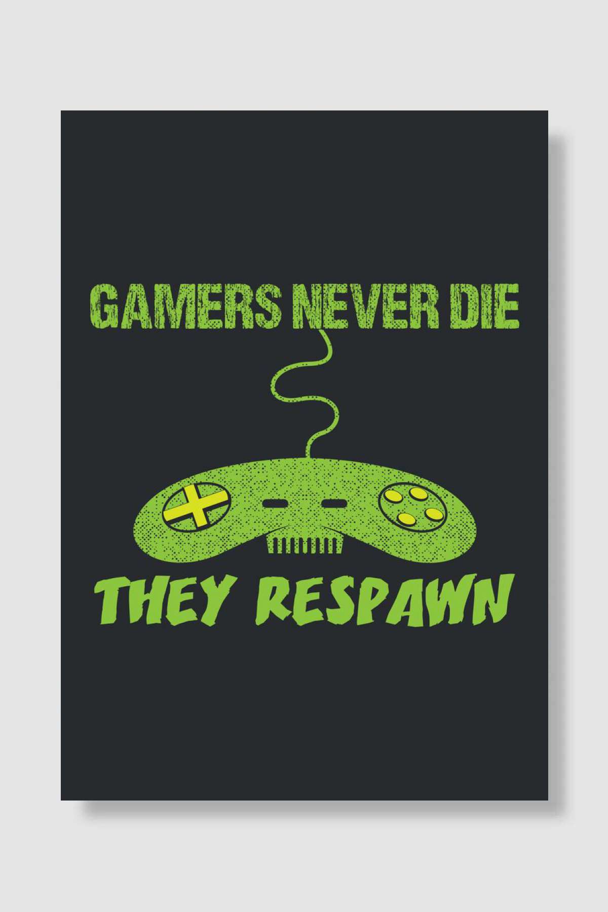 Gaming Gamers Respawn Oyun Poster Çerçevesiz Yüksek Kalite Oyun Afiş Duvar Poster
