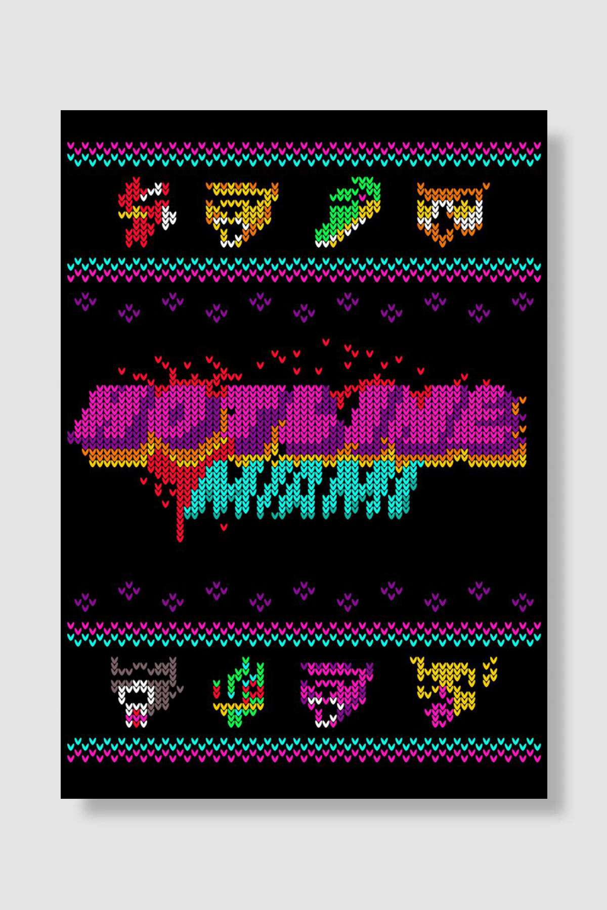 Hotline christmas Oyun Poster Çerçevesiz Yüksek Kalite Oyun Afiş Duvar Poster