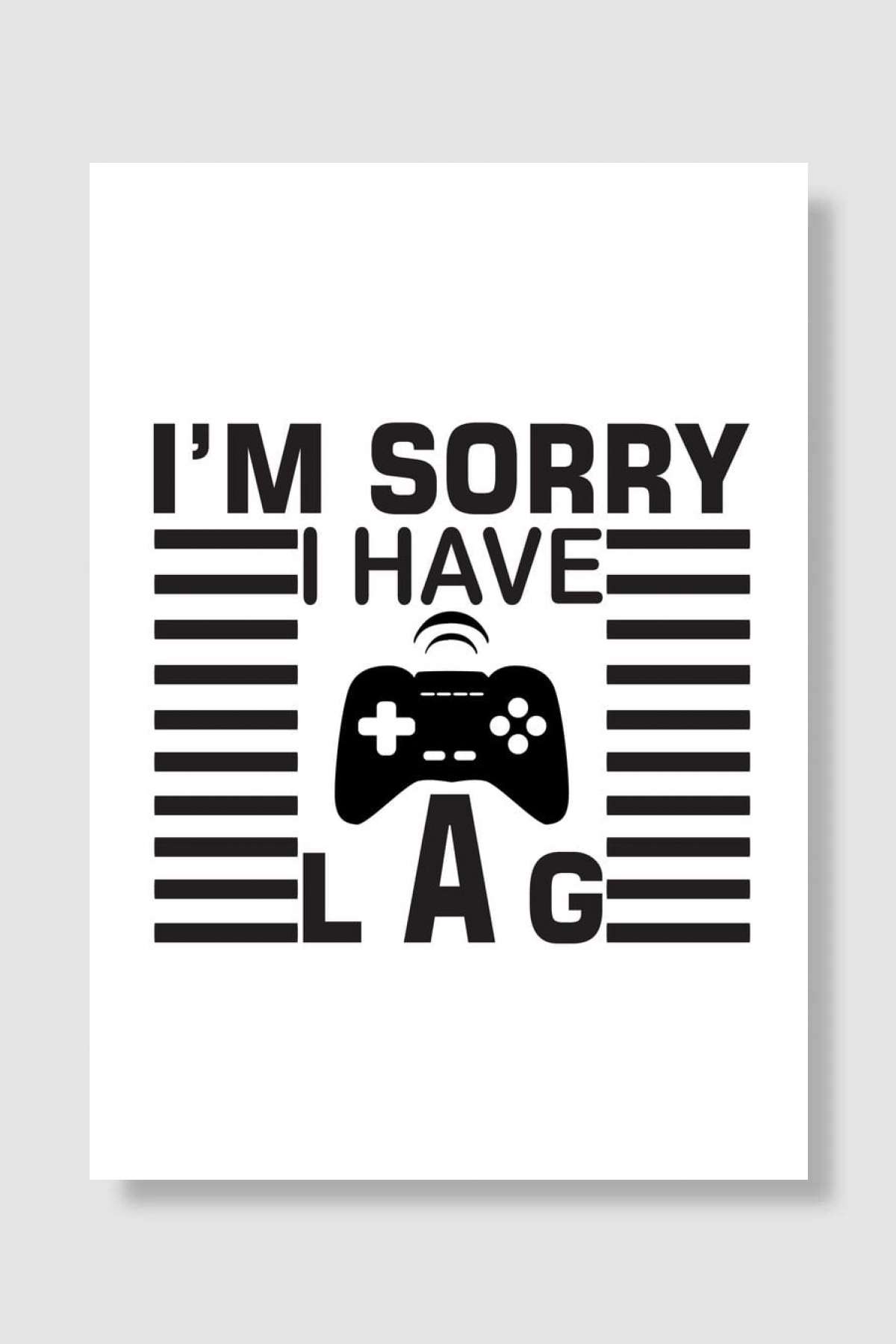 Lag Gamers Oyun Poster Çerçevesiz Yüksek Kalite Oyun Afiş Duvar Poster