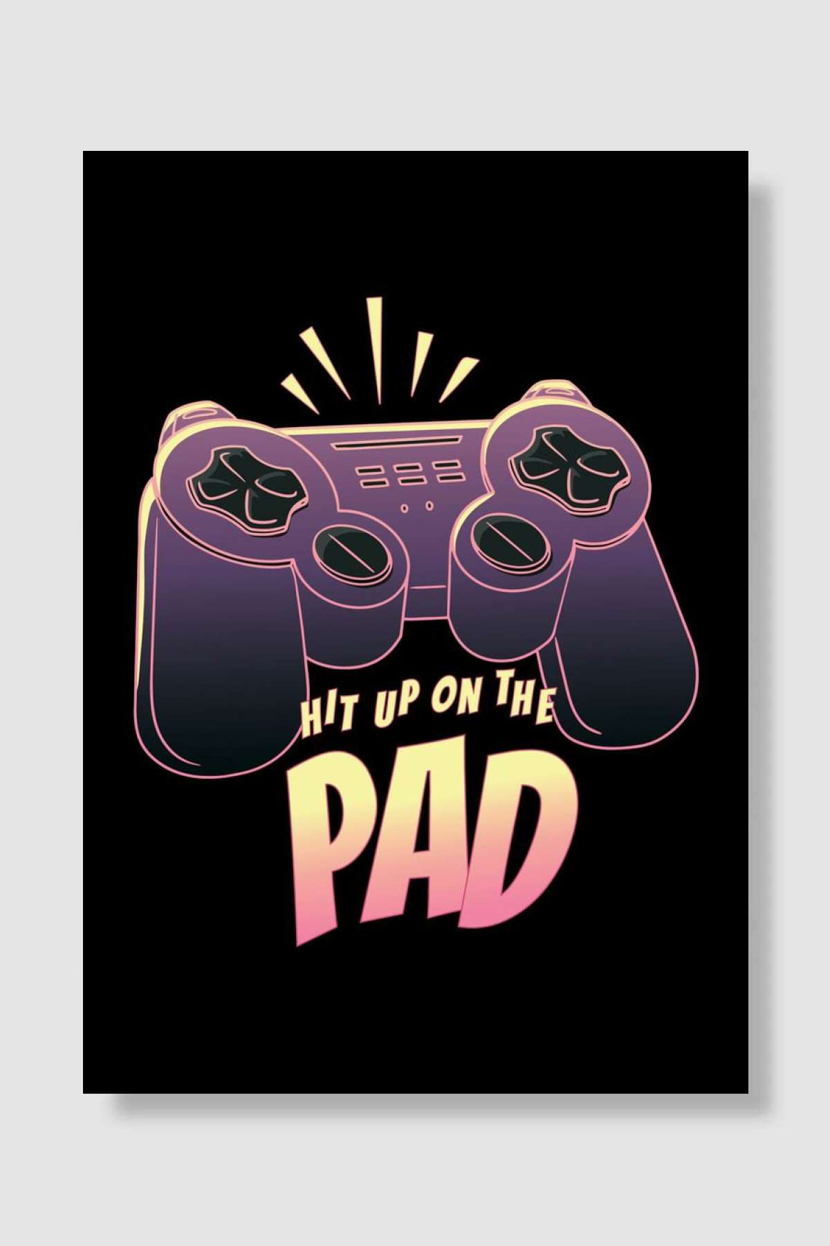 Joystick Oyun Poster Çerçevesiz Yüksek Kalite Oyun Afiş Duvar Poster