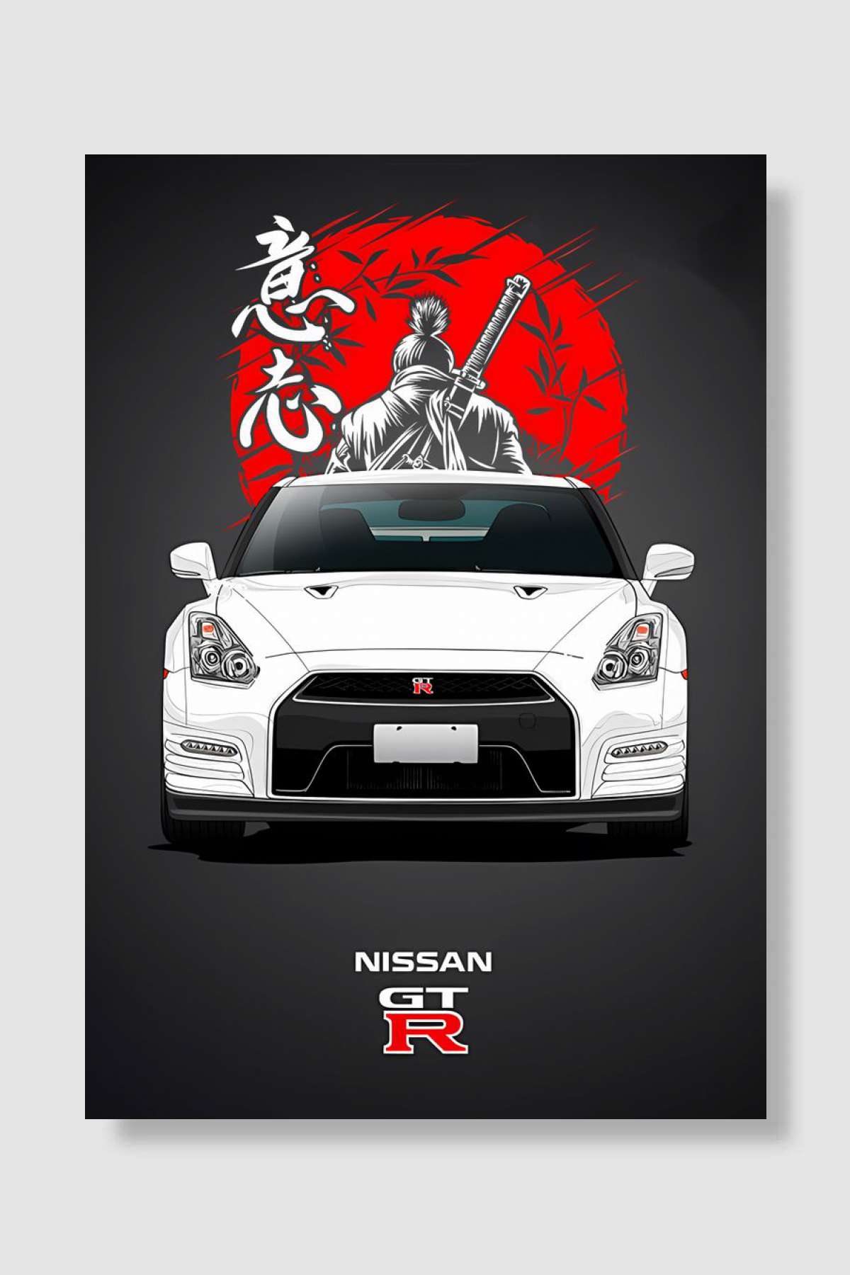 Nissan GTR R35 Oyun Poster Çerçevesiz Yüksek Kalite Oyun Afiş Duvar Poster
