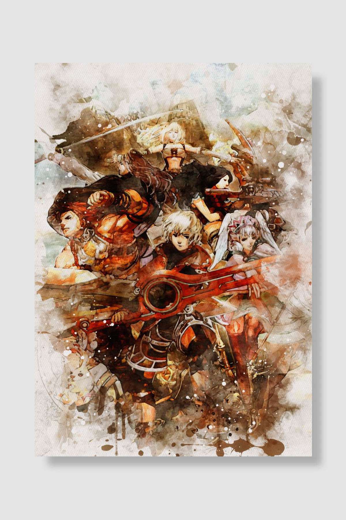 Xenoblade Chronicles Oyun Poster Çerçevesiz Yüksek Kalite Oyun Afiş Duvar Poster