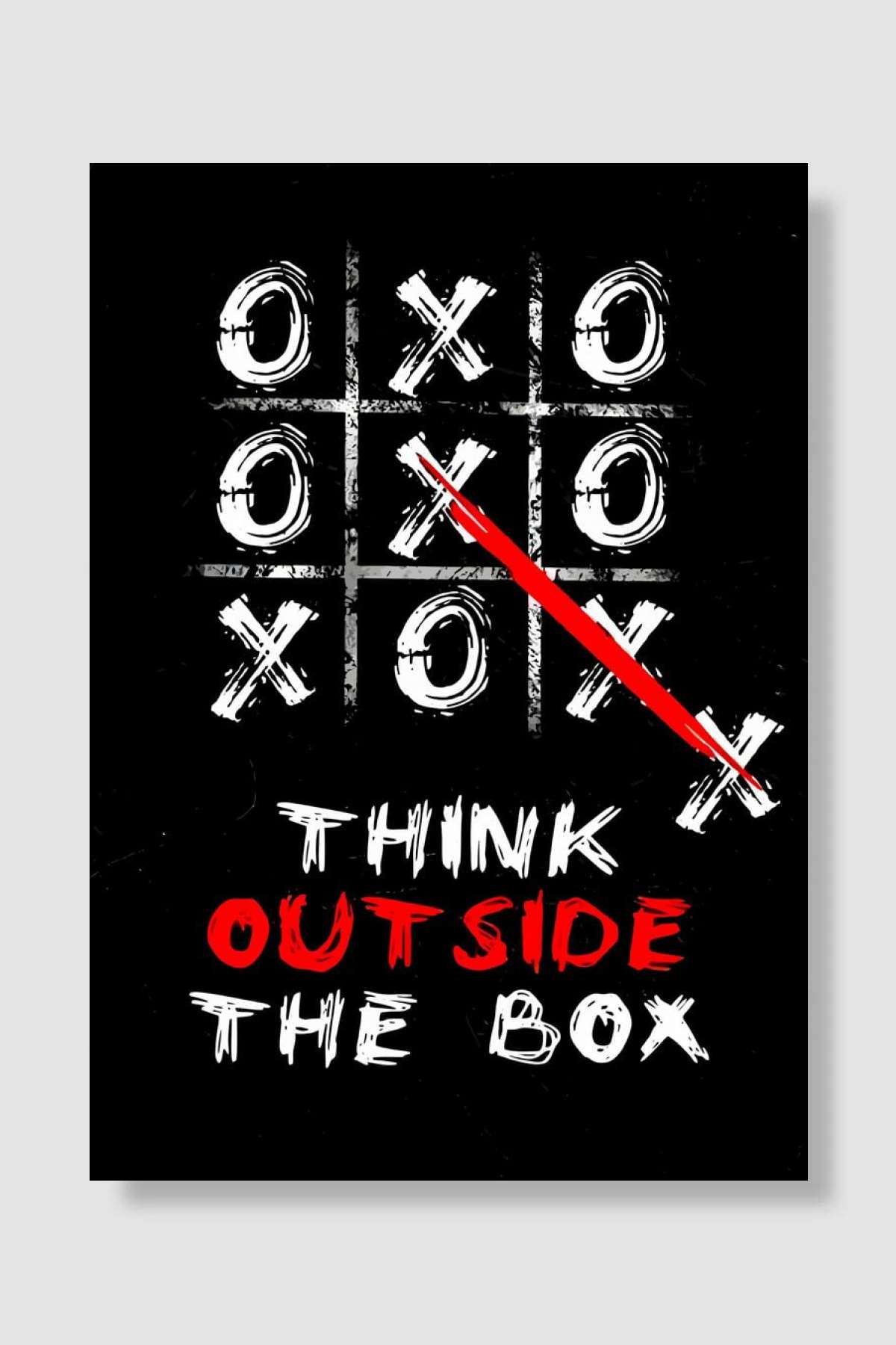 Think Outside The Box Oyun Poster Çerçevesiz Yüksek Kalite Oyun Afiş Duvar Poster