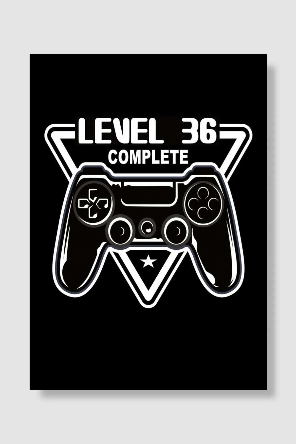 Level 36 Complete Oyun Poster Çerçevesiz Yüksek Kalite Oyun Afiş Duvar Poster