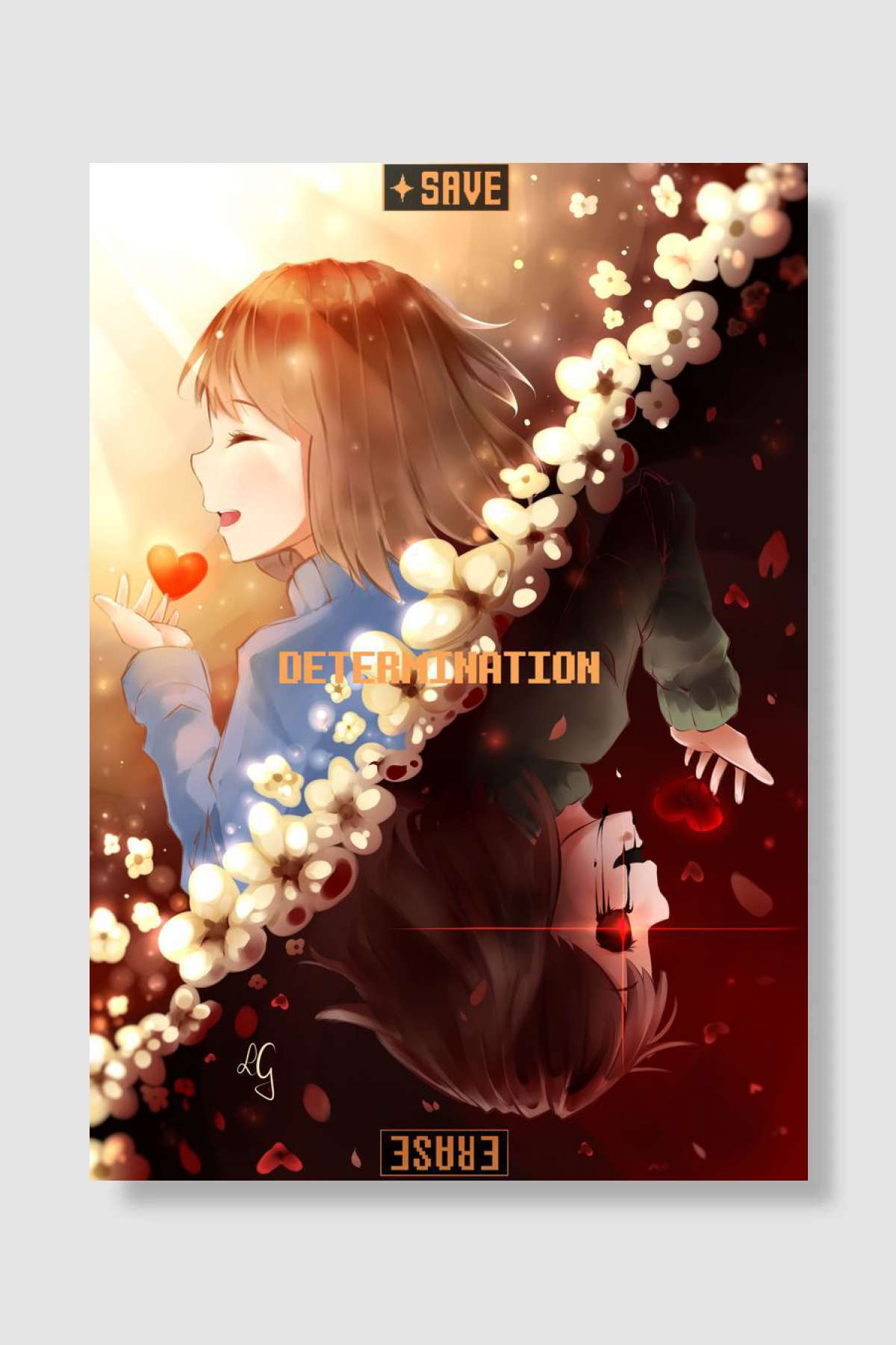 Under Tale Oyun Poster Çerçevesiz Yüksek Kalite Oyun Afiş Duvar Poster