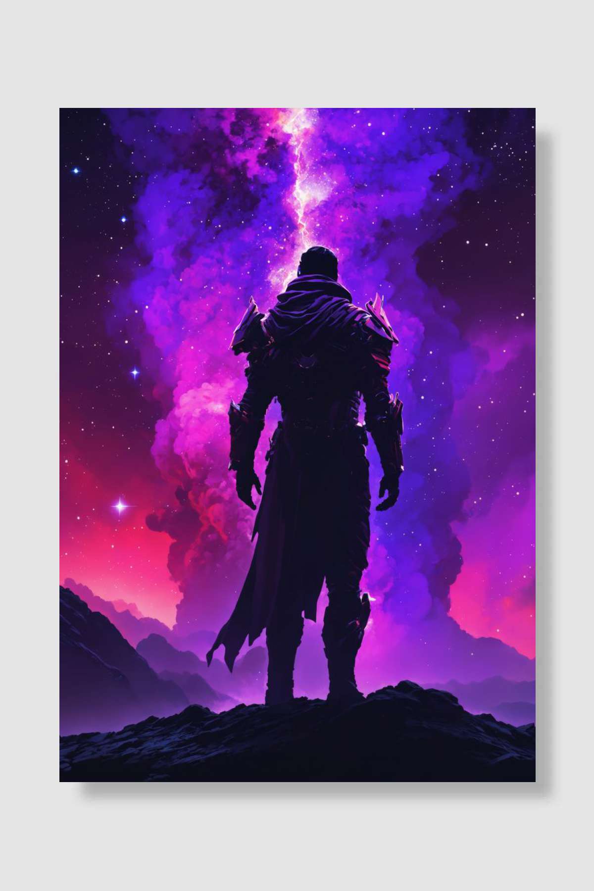 Dark Fantasy Space Villain Oyun Poster Çerçevesiz Yüksek Kalite Oyun Afiş Duvar Poster