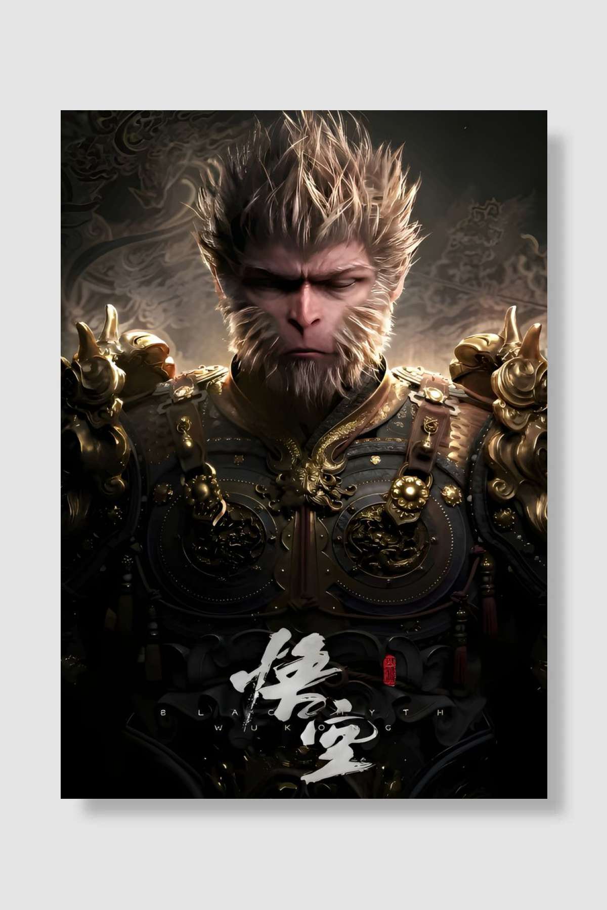 Wukong Black Myth Game Oyun Poster Çerçevesiz Yüksek Kalite Oyun Afiş Duvar Poster