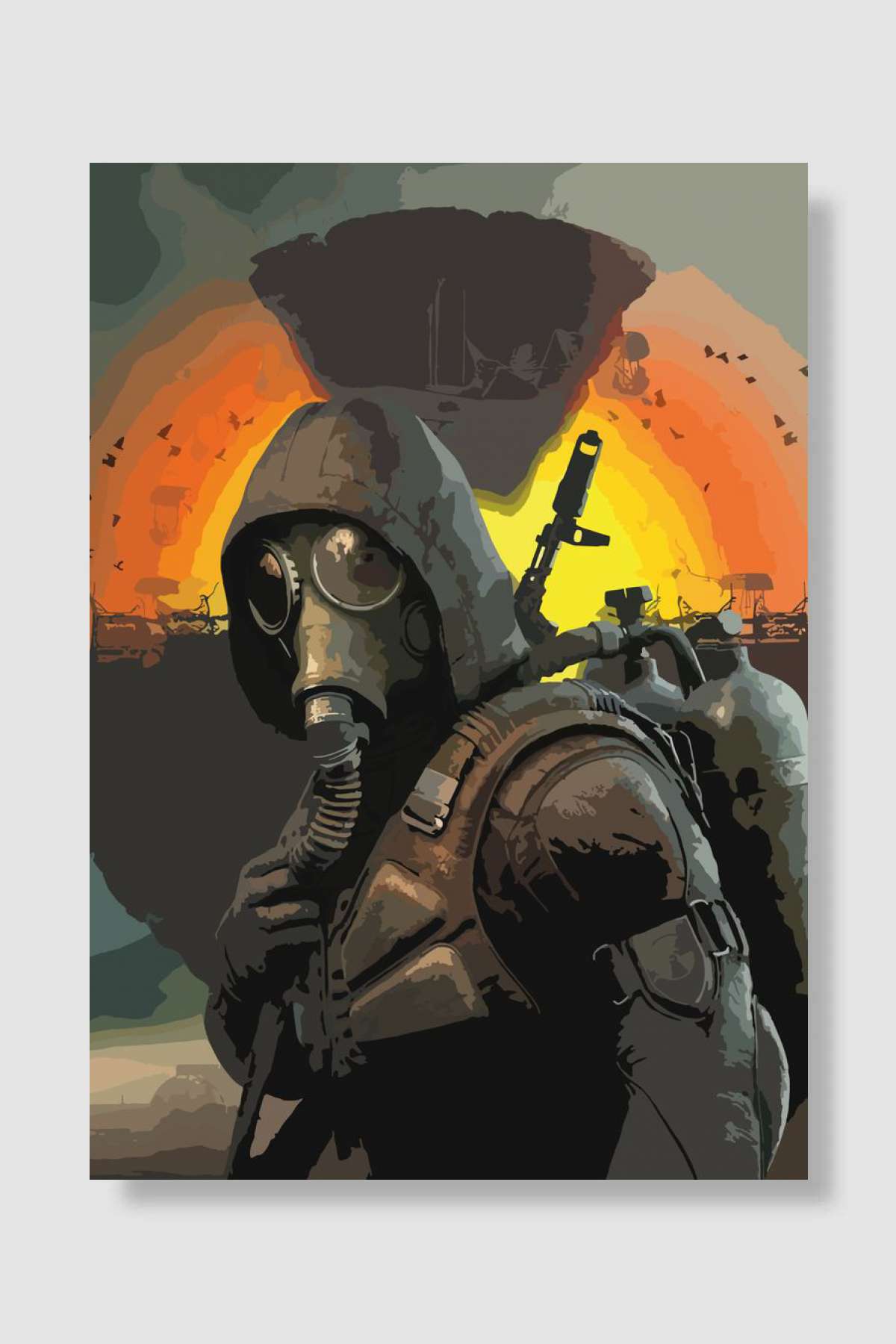 Stalker Oyun Poster Çerçevesiz Yüksek Kalite Oyun Afiş Duvar Poster