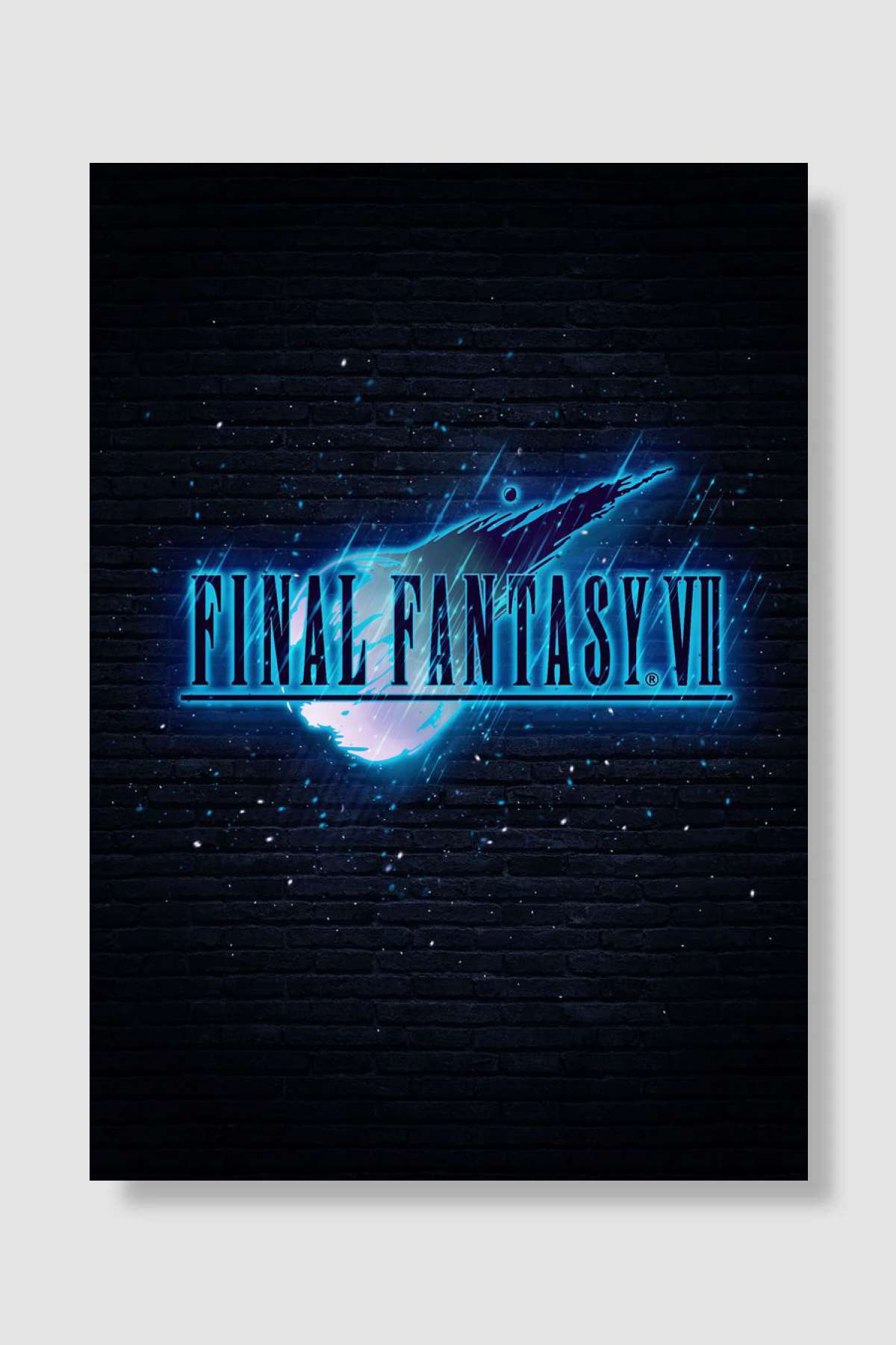 Final Fantasy VII Oyun Poster Çerçevesiz Yüksek Kalite Oyun Afiş Duvar Poster