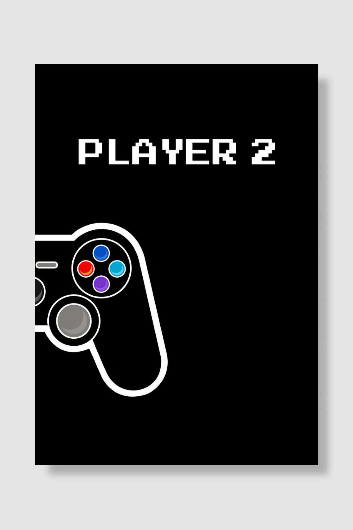 Gaming Room Player 2 Art Oyun Poster Çerçevesiz Yüksek Kalite Oyun Afiş Duvar Poster