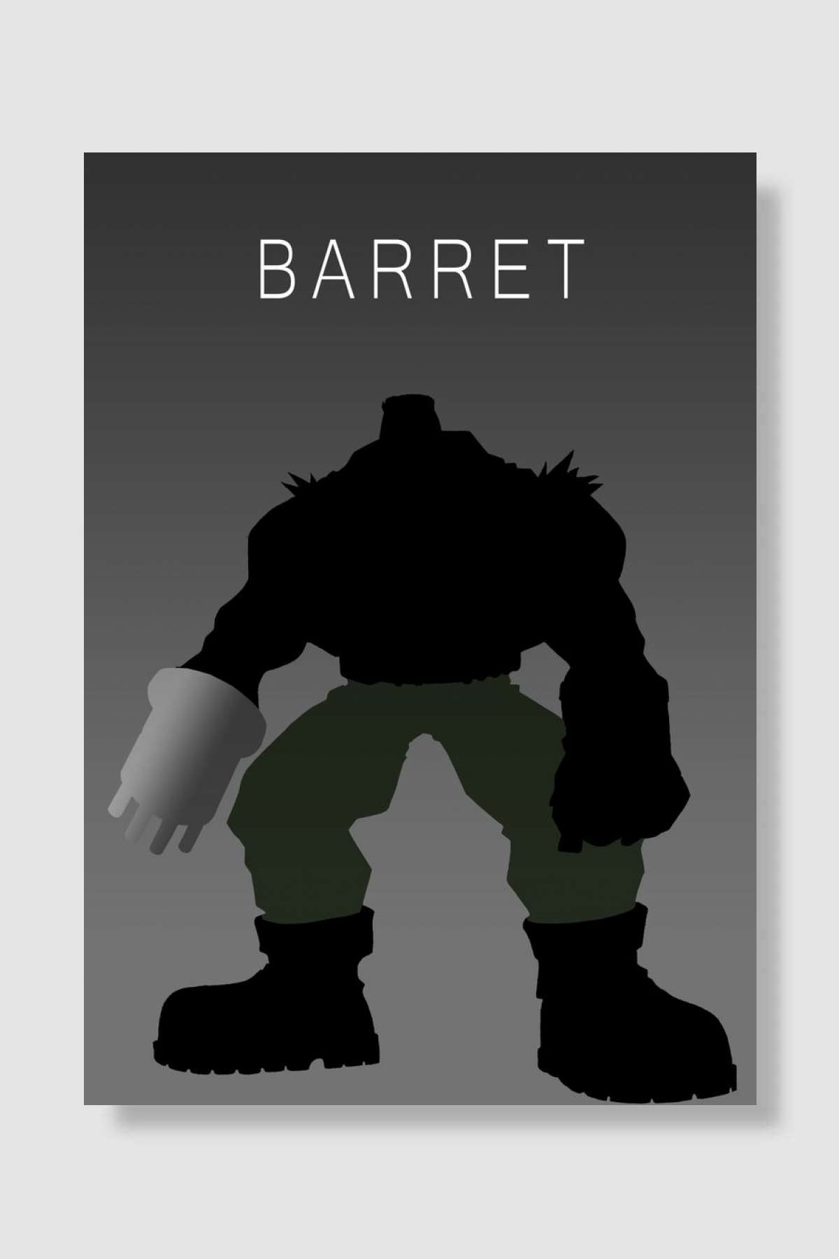 Minimalist Barret Oyun Poster Çerçevesiz Yüksek Kalite Oyun Afiş Duvar Poster