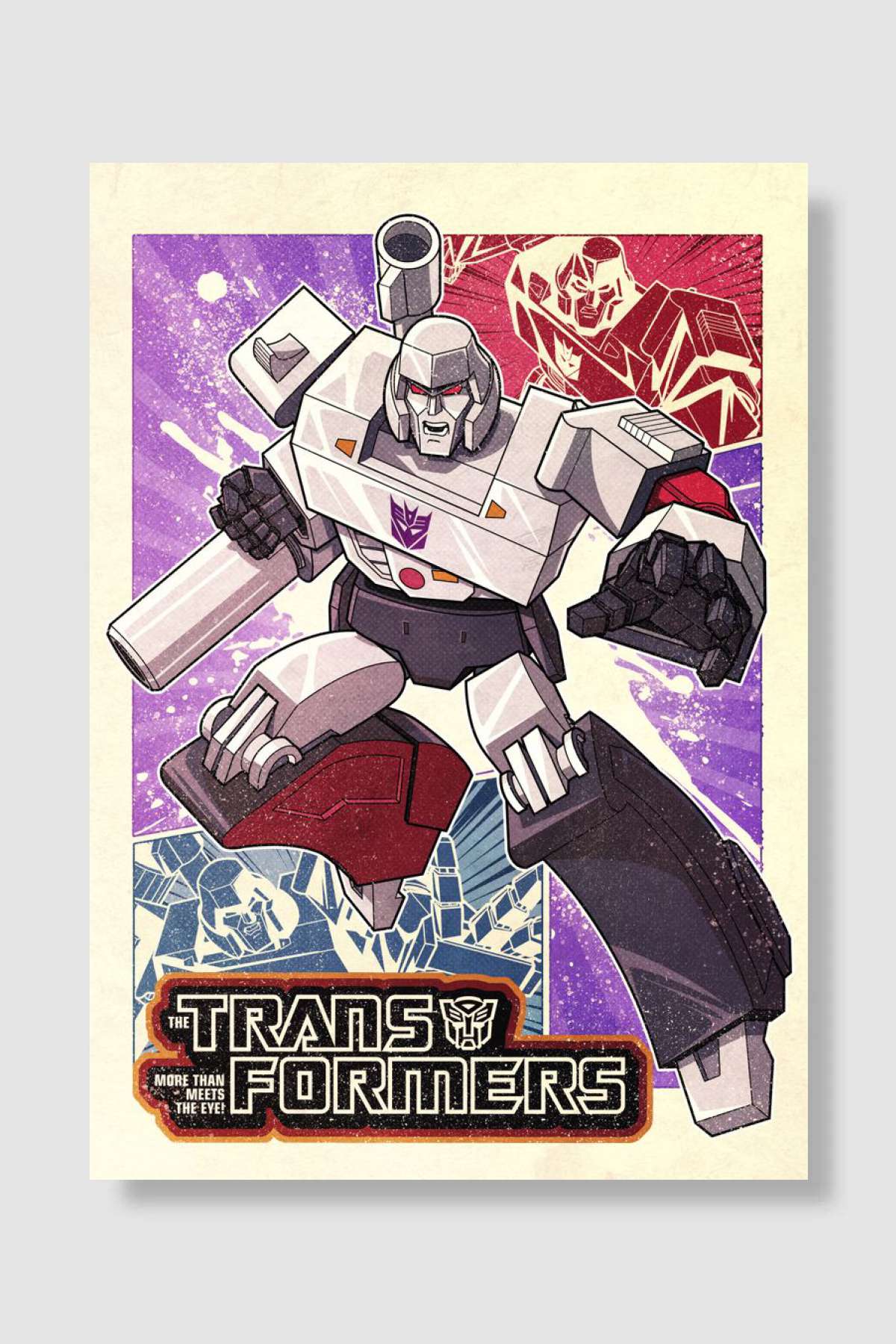 Megatron Comic Oyun Poster Çerçevesiz Yüksek Kalite Oyun Afiş Duvar Poster