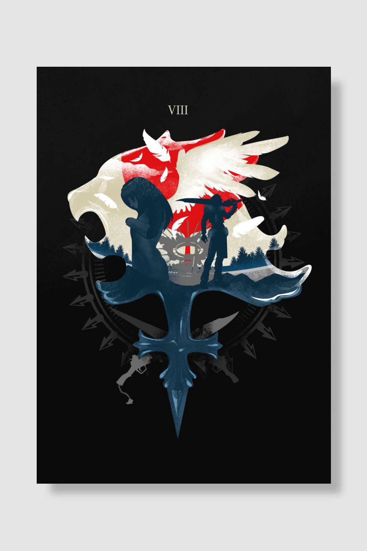 Gunblades and Angels Oyun Poster Çerçevesiz Yüksek Kalite Oyun Afiş Duvar Poster - En İyi Fiyatlarla