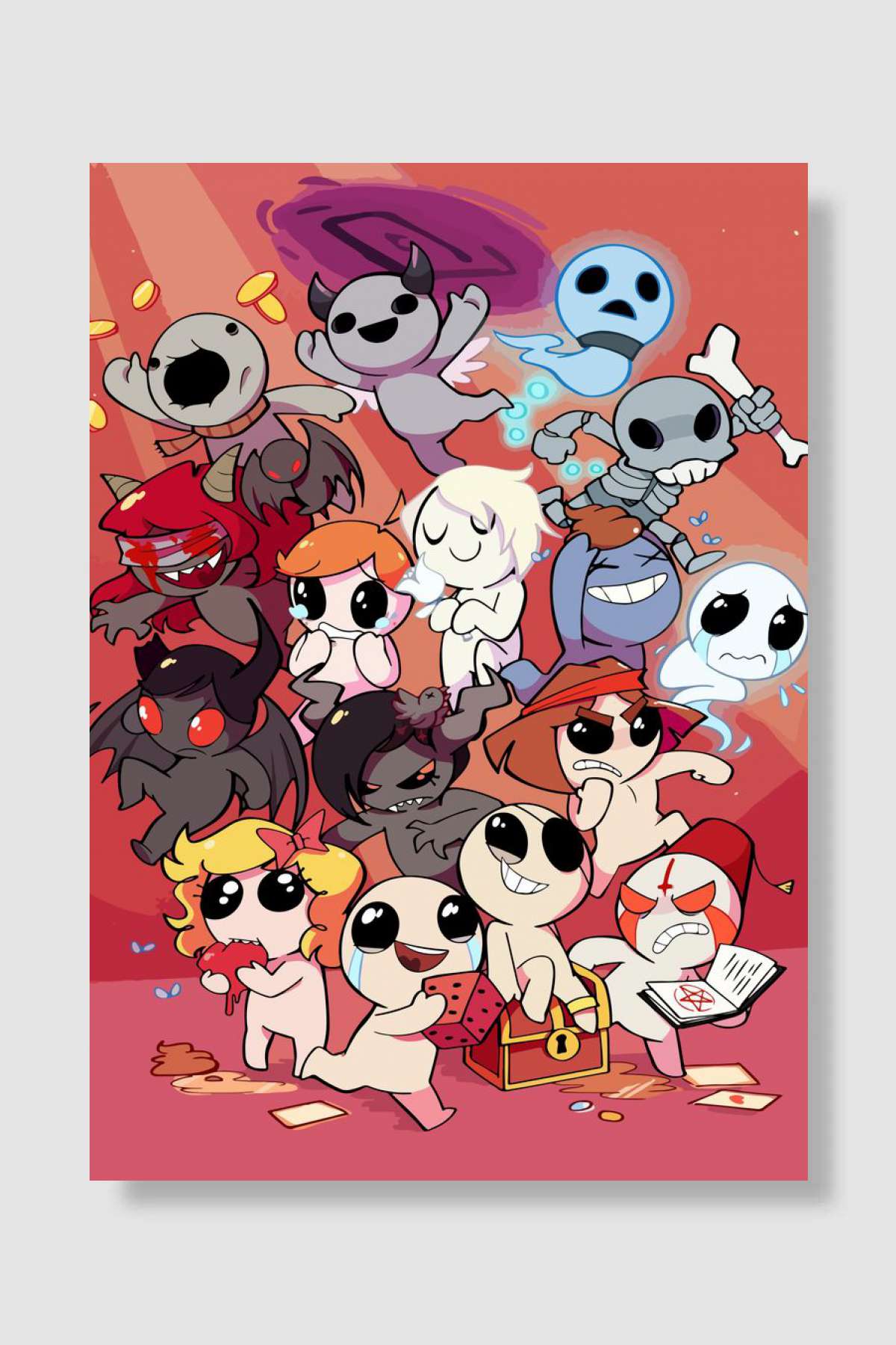 isaac Oyun Poster Çerçevesiz Yüksek Kalite Oyun Afiş Duvar Poster