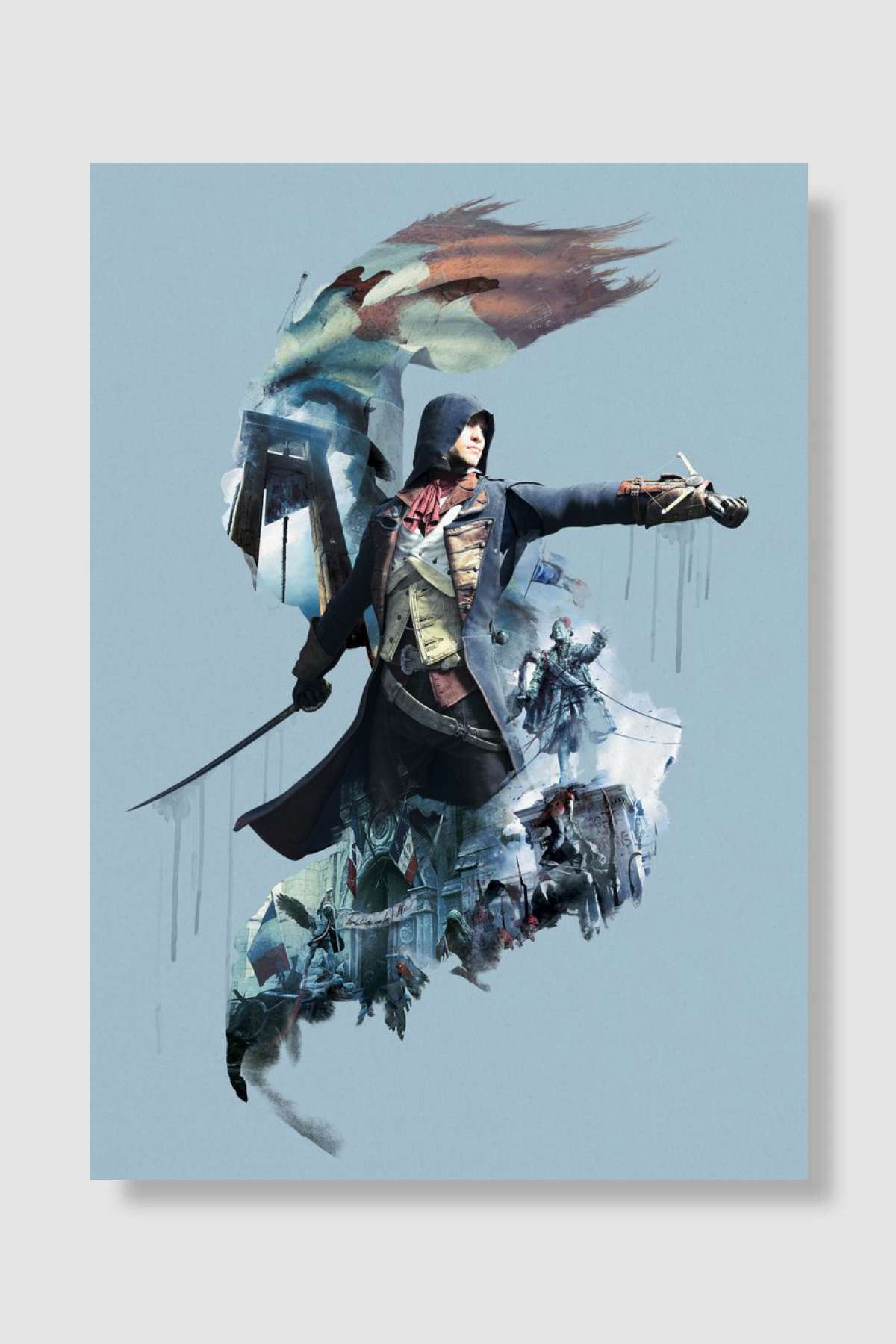 AC Unity Oyun Poster Çerçevesiz Yüksek Kalite Oyun Afiş Duvar Poster - En İyi Fiyatlarla