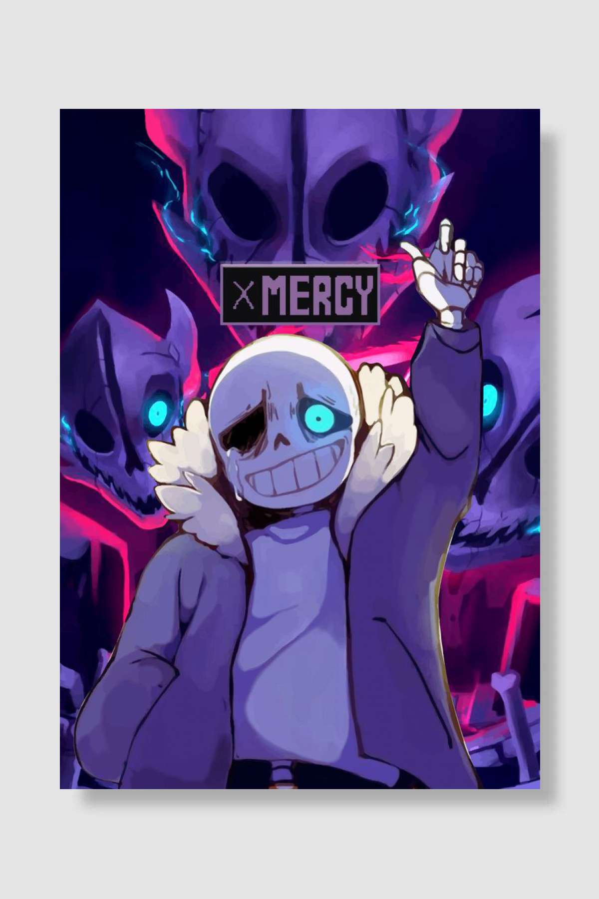 Mercy Undertale Oyun Poster Çerçevesiz Yüksek Kalite Oyun Afiş Duvar Poster