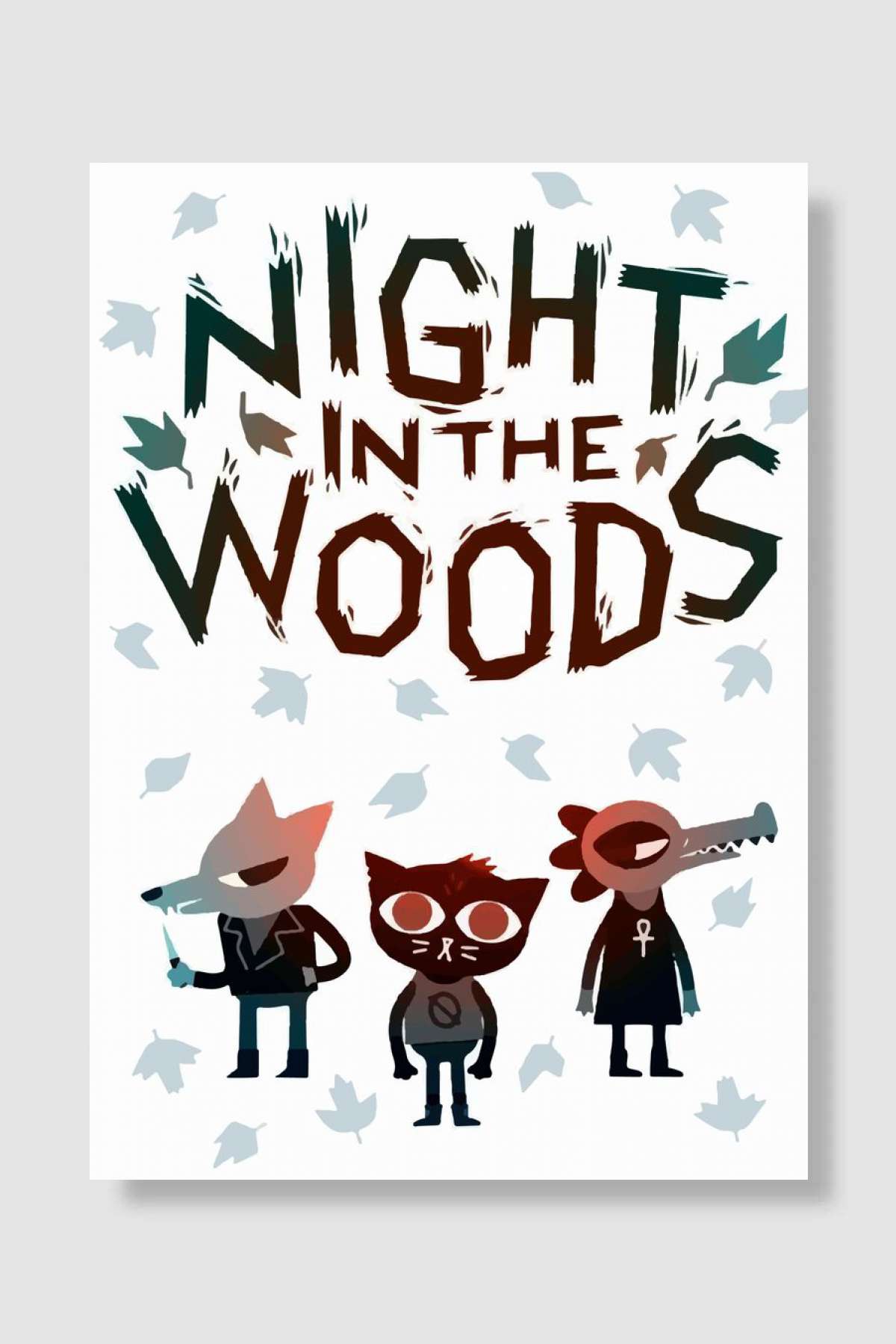 night in the woods Oyun Poster Çerçevesiz Yüksek Kalite Oyun Afiş Duvar Poster - En İyi Fiyatlarla