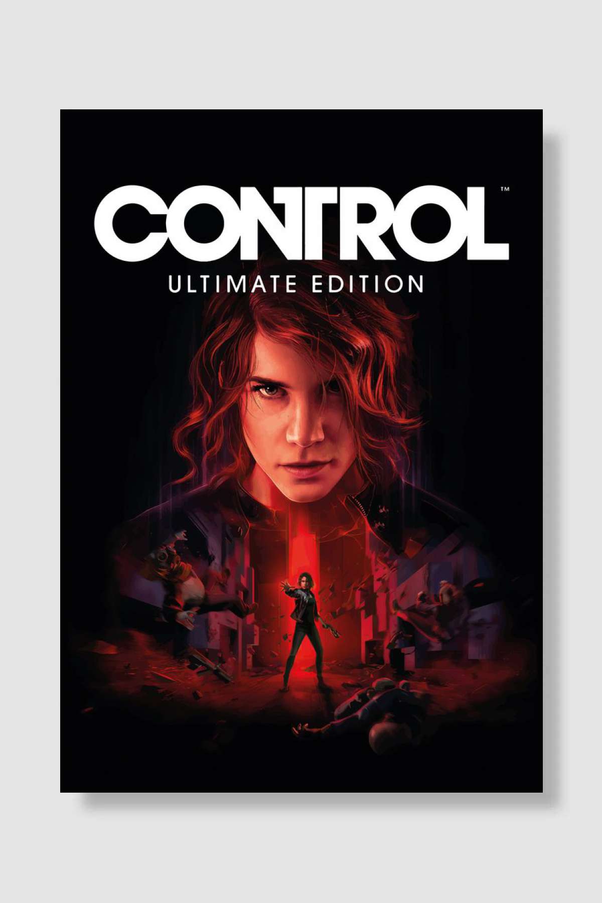 Control Oyun Poster Çerçevesiz Yüksek Kalite Oyun Afiş Duvar Poster