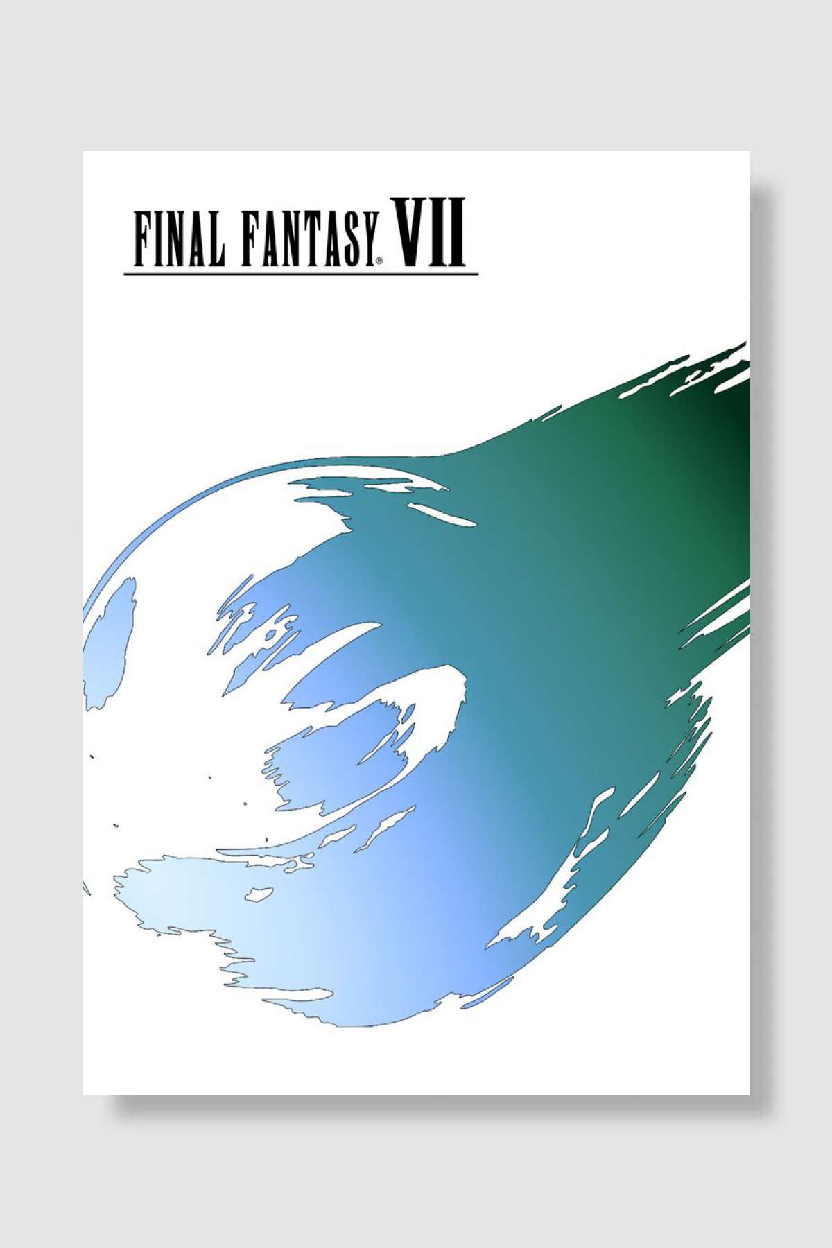 Final Fantasy VII Oyun Poster Çerçevesiz Yüksek Kalite Oyun Afiş Duvar Poster