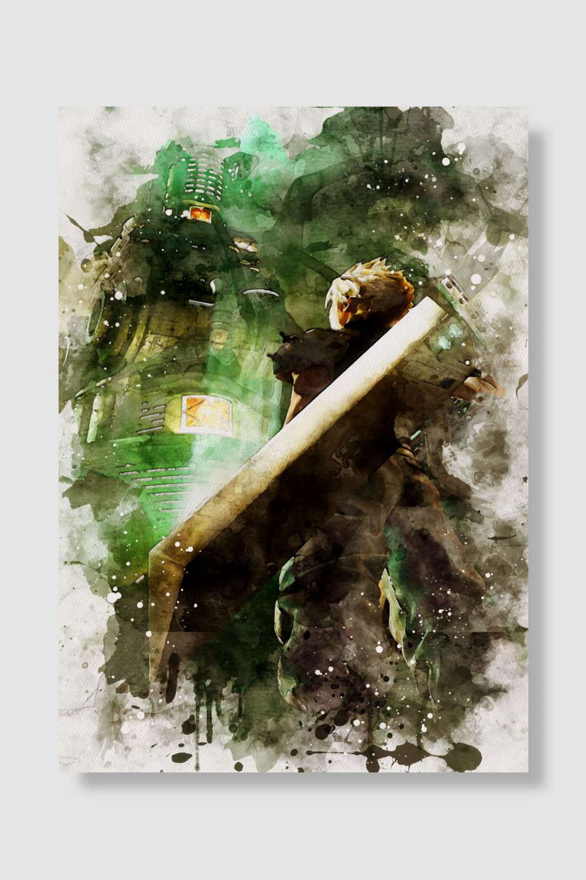 Final Fantasy VII Remake Oyun Poster Çerçevesiz Yüksek Kalite Oyun Afiş Duvar Poster - En İyi Fiyatlarla