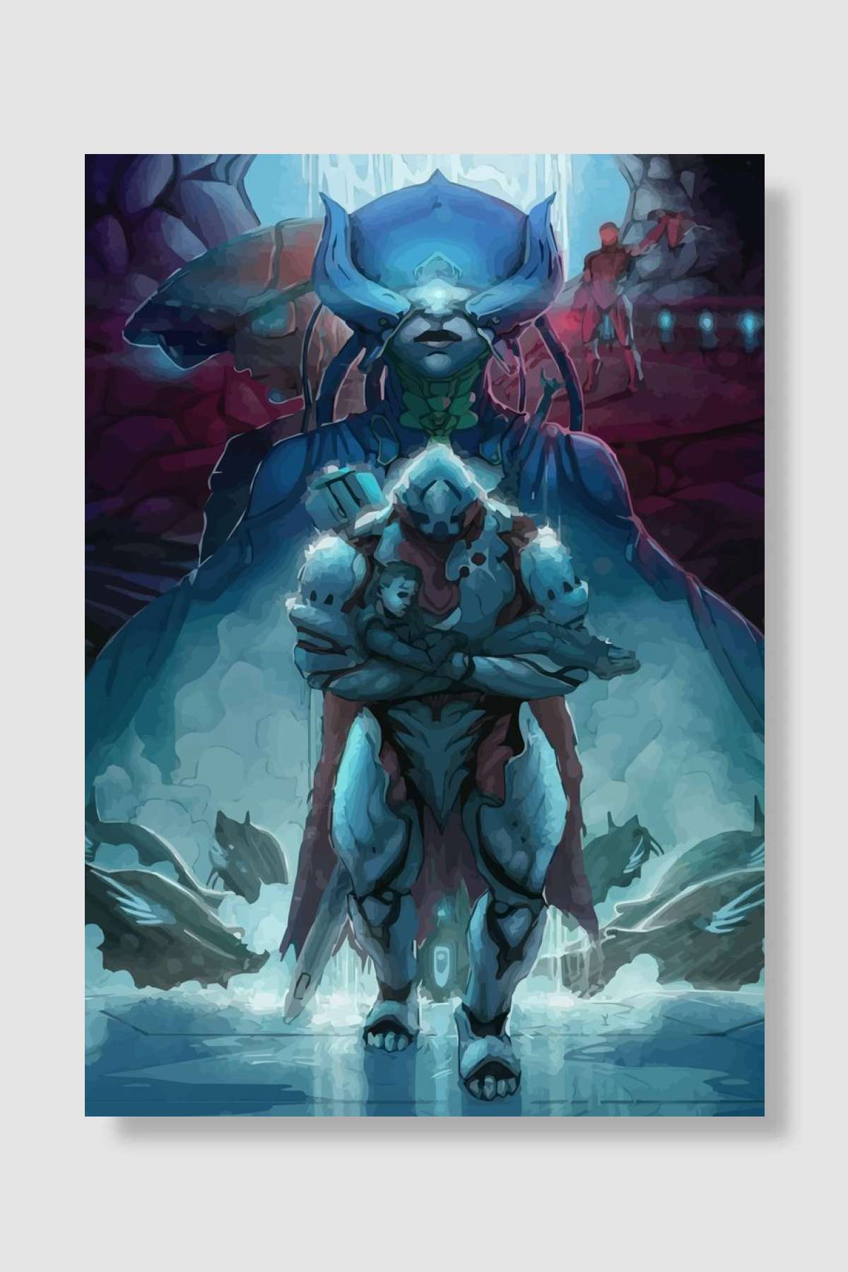 warframe Oyun Poster Çerçevesiz Yüksek Kalite Oyun Afiş Duvar Poster