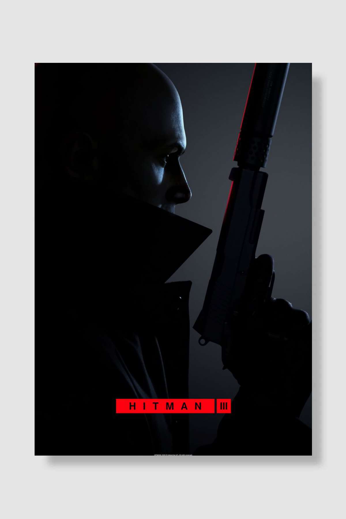 HITMAN 3 Oyun Poster Çerçevesiz Yüksek Kalite Oyun Afiş Duvar Poster