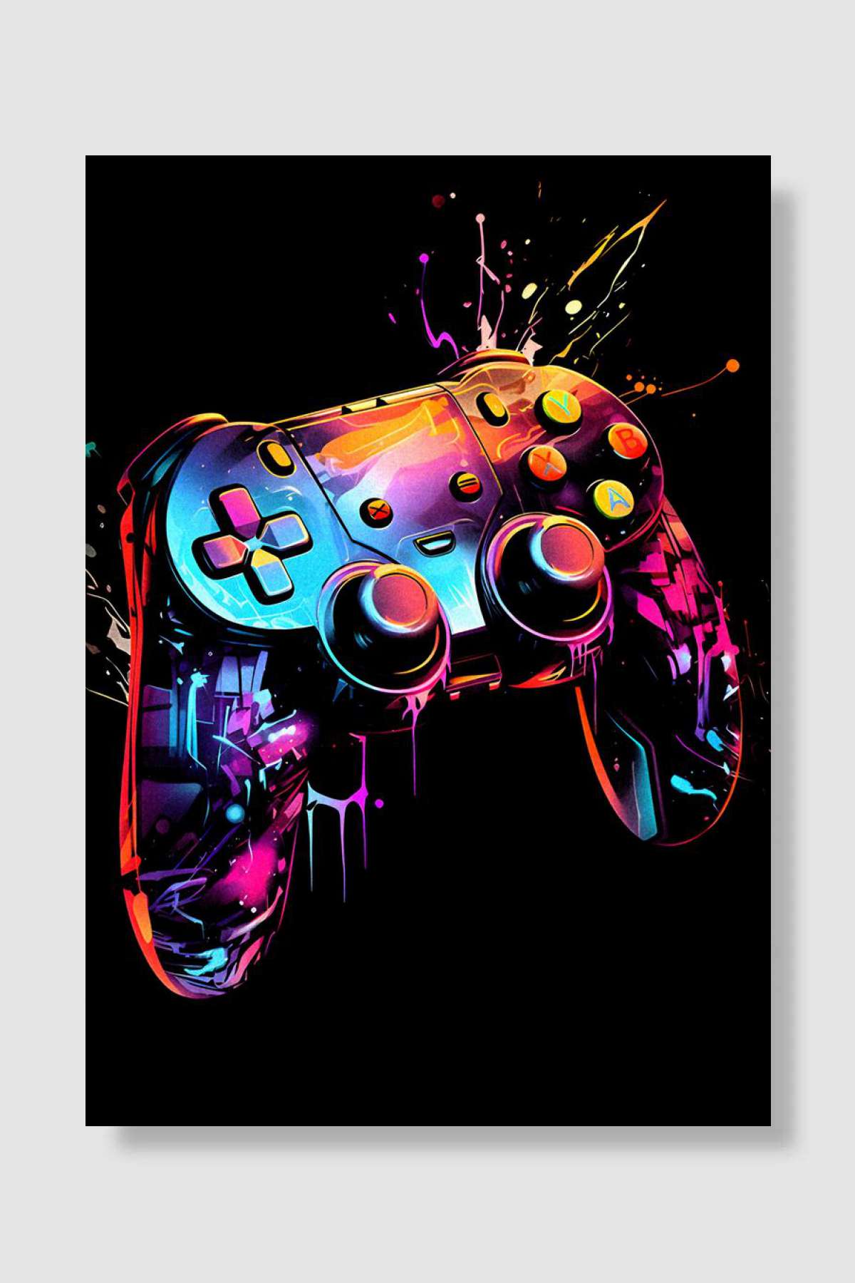 Modern gaming Controllers Oyun Poster Çerçevesiz Yüksek Kalite Oyun Afiş Duvar Poster