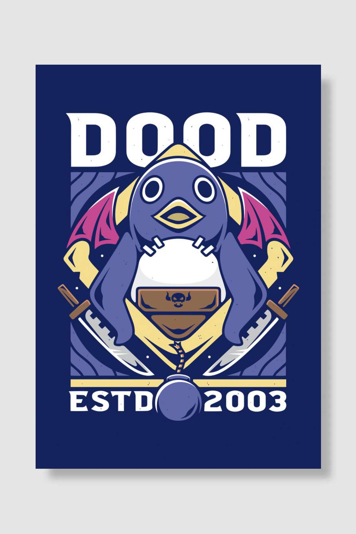 Prinny Dood Oyun Poster Çerçevesiz Yüksek Kalite Oyun Afiş Duvar Poster