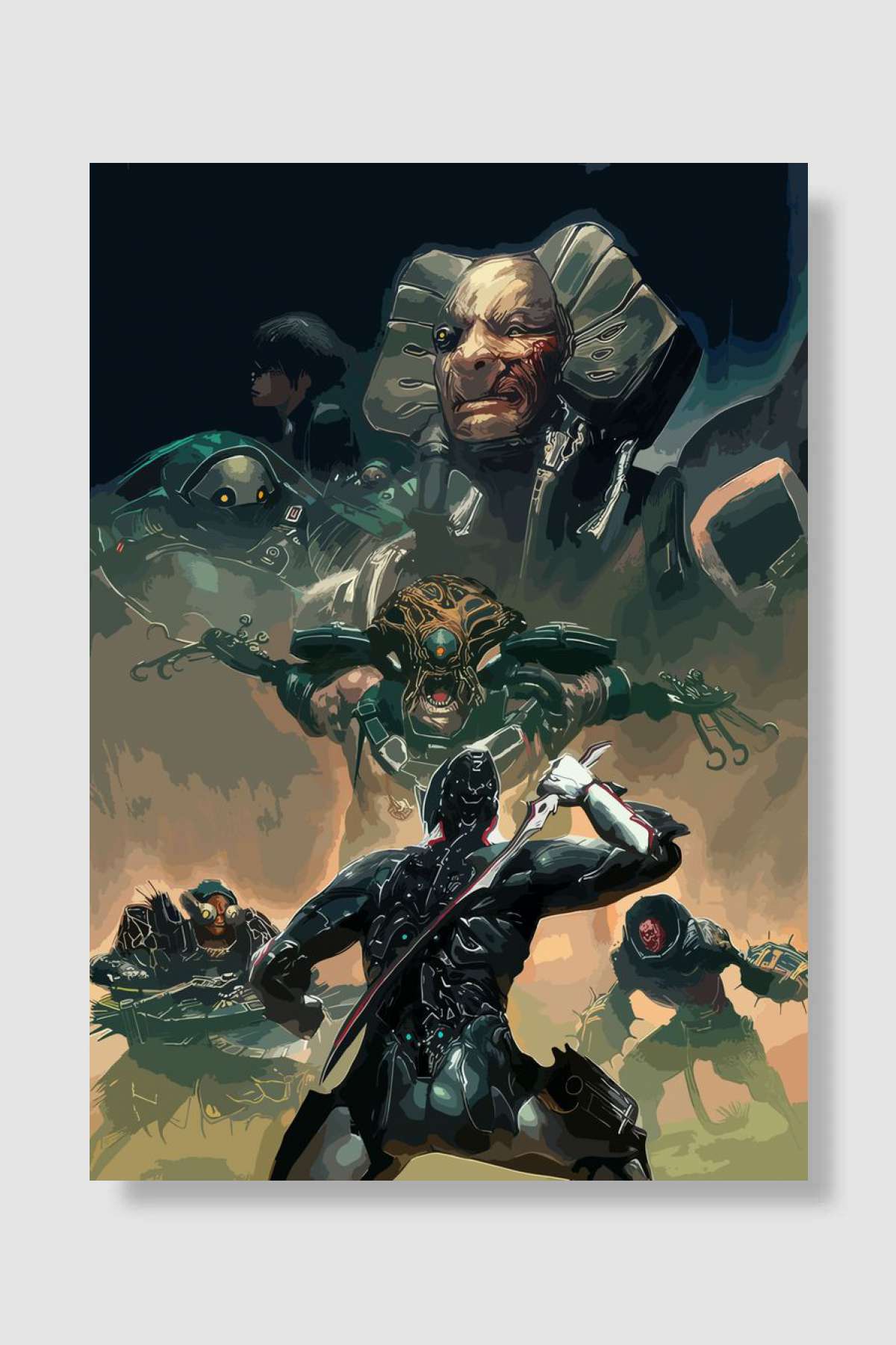 Warframe Oyun Poster Çerçevesiz Yüksek Kalite Oyun Afiş Duvar Poster