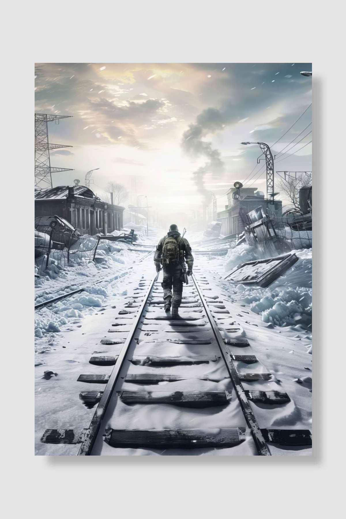 Metro Exodus last light Oyun Poster Çerçevesiz Yüksek Kalite Oyun Afiş Duvar Poster