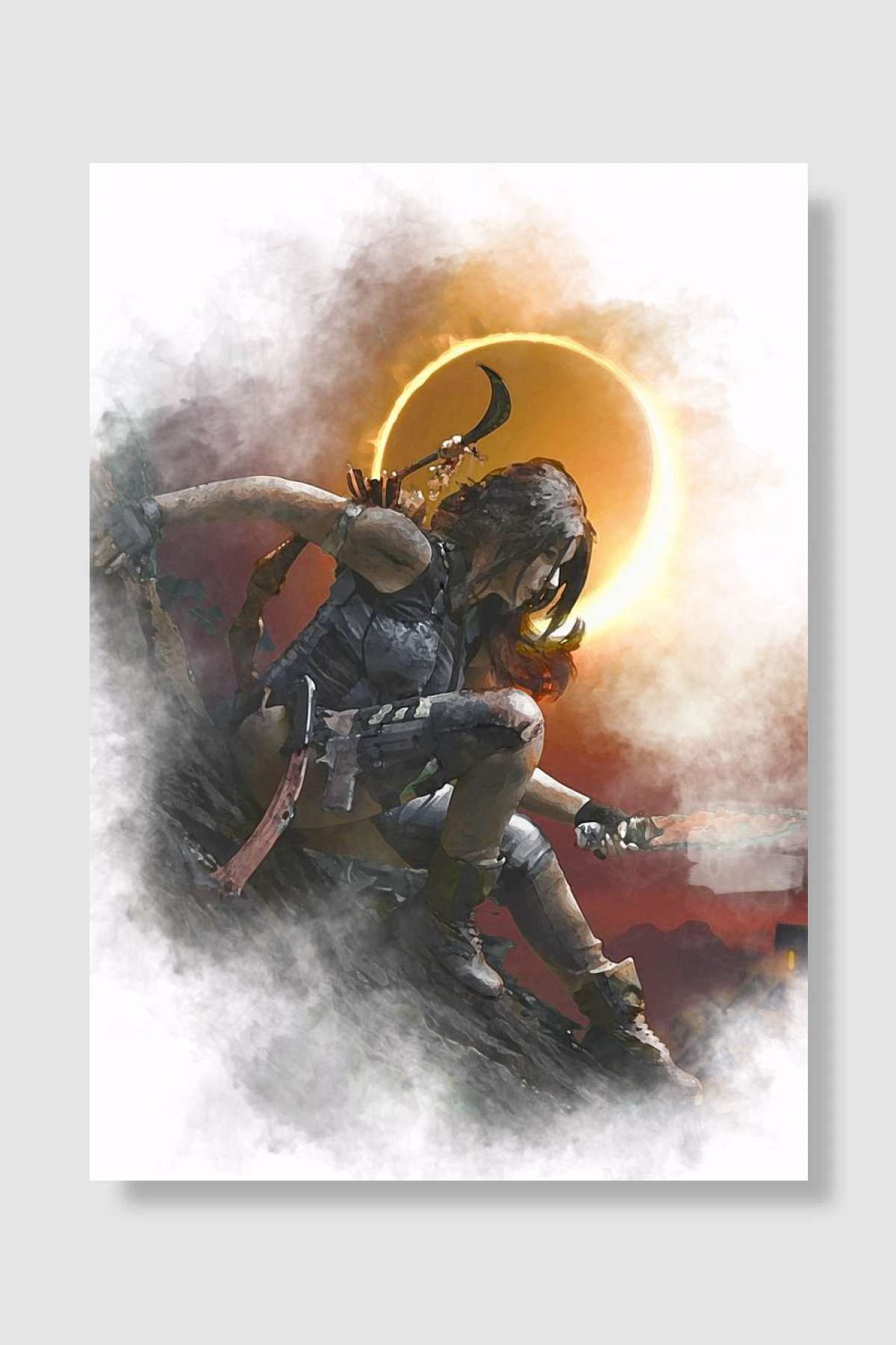 tomb raider Oyun Poster Çerçevesiz Yüksek Kalite Oyun Afiş Duvar Poster