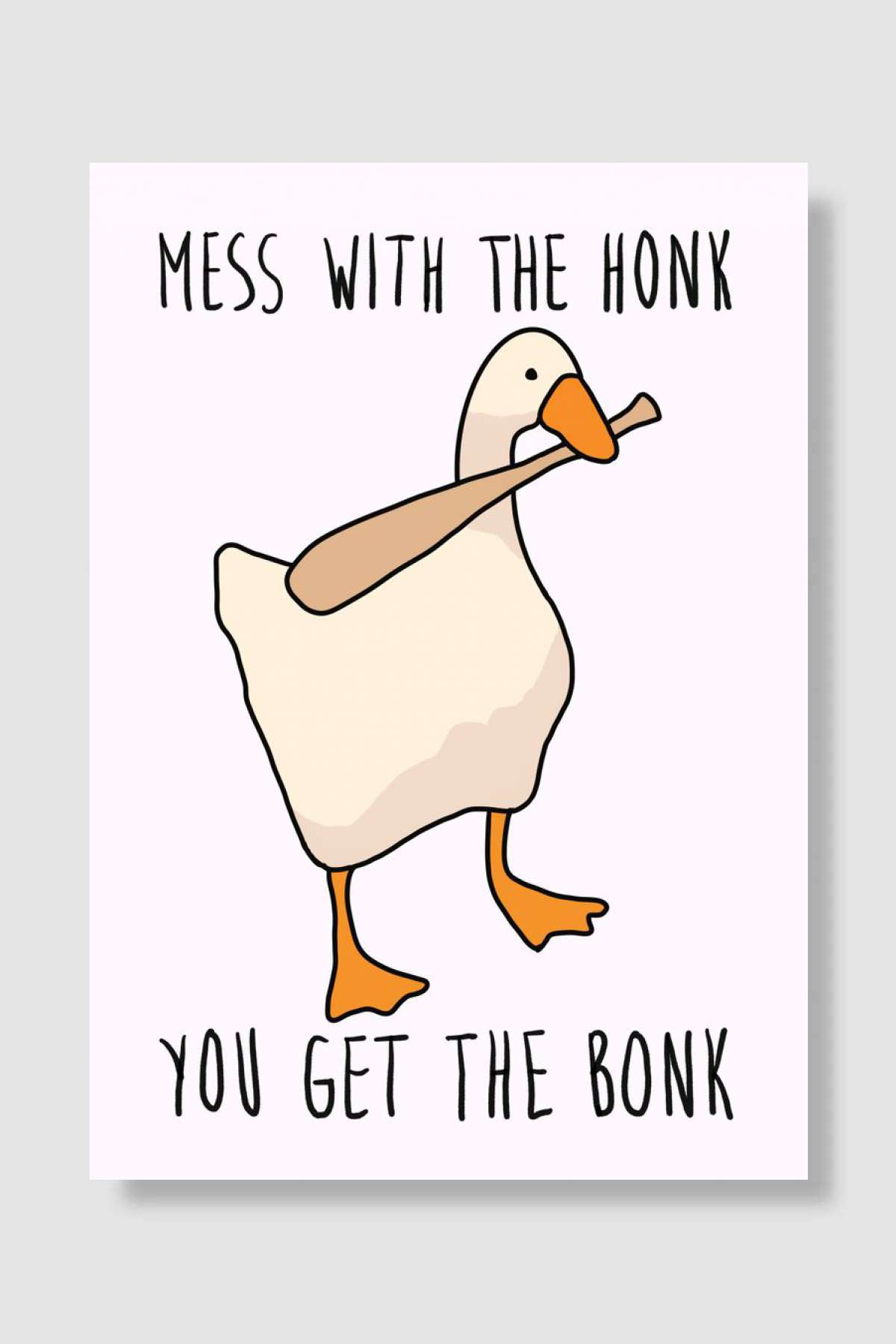 goose game funny gaming Oyun Poster Çerçevesiz Yüksek Kalite Oyun Afiş Duvar Poster