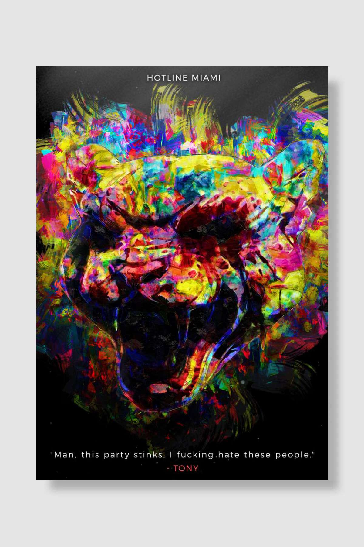 TONY Oyun Poster Çerçevesiz Yüksek Kalite Oyun Afiş Duvar Poster