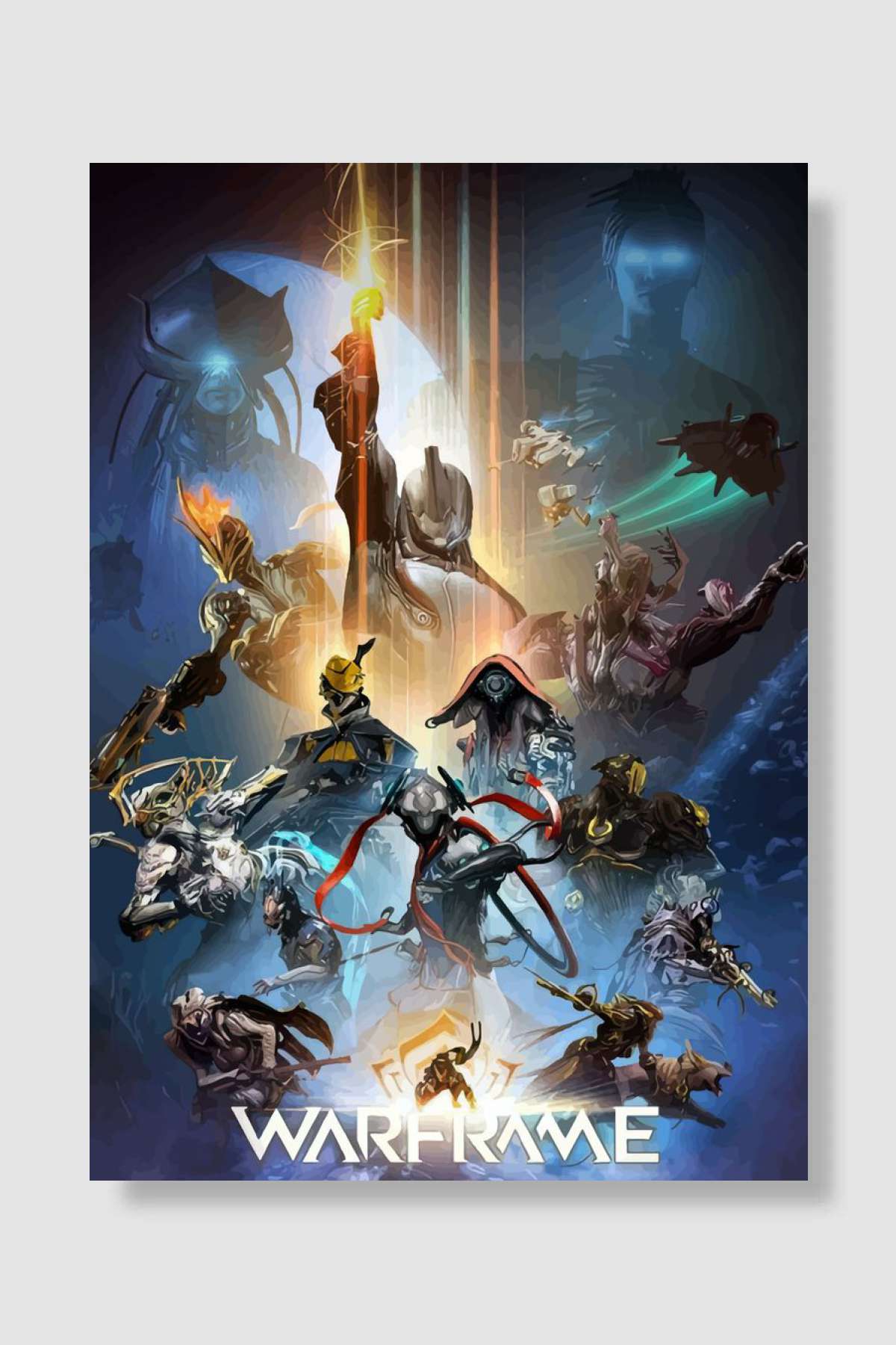 warframe Oyun Poster Çerçevesiz Yüksek Kalite Oyun Afiş Duvar Poster