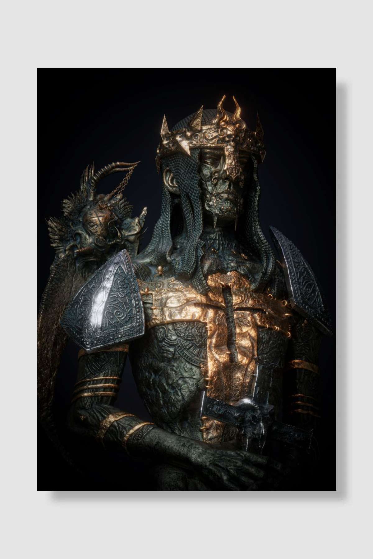 Dantes Inferno Oyun Poster Çerçevesiz Yüksek Kalite Oyun Afiş Duvar Poster