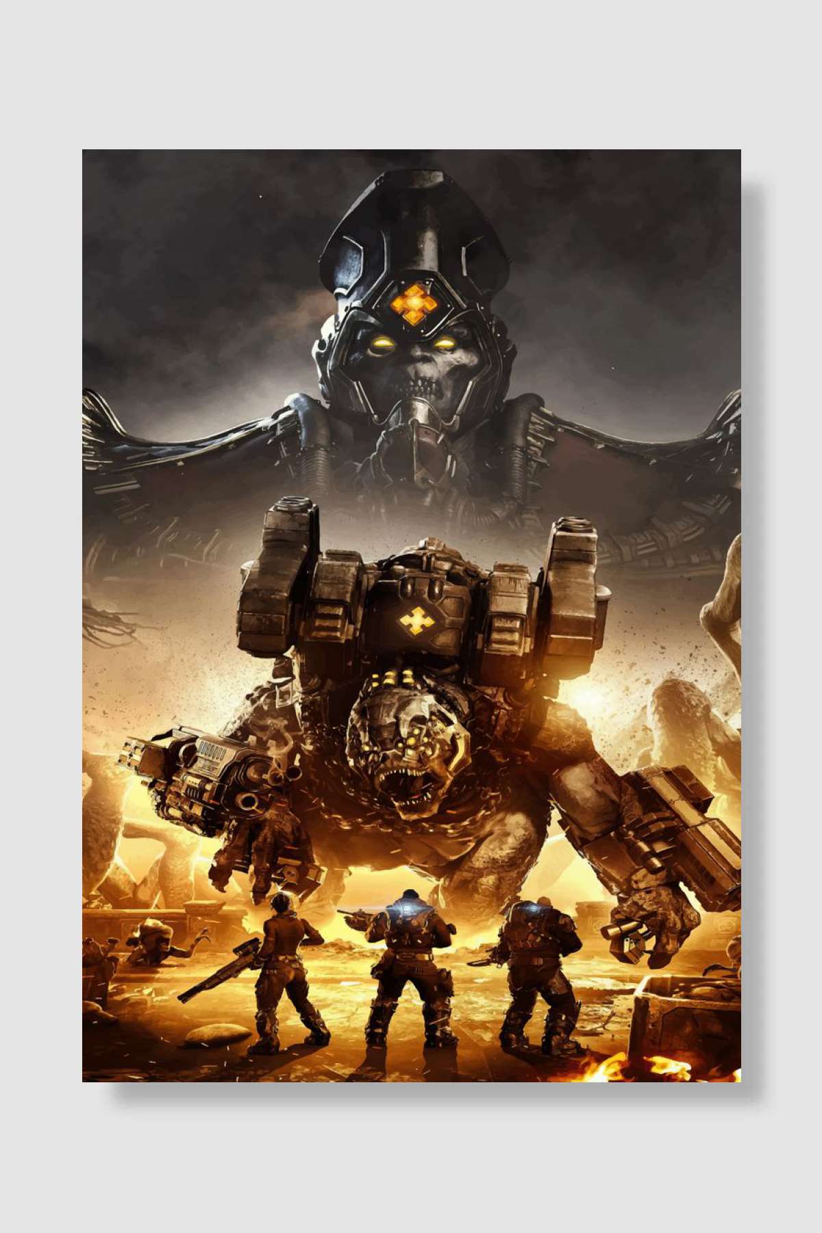 Gears of War 5 Poster Oyun Poster Çerçevesiz Yüksek Kalite Oyun Afiş Duvar Poster