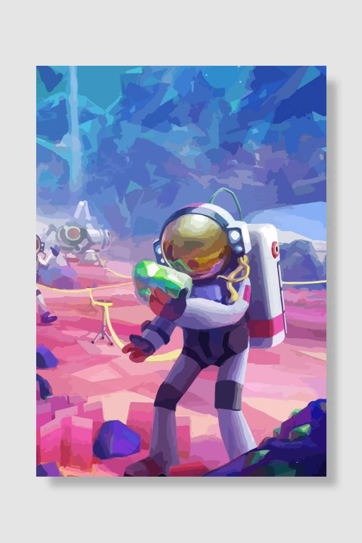 Astroneer Oyun Poster Çerçevesiz Yüksek Kalite Oyun Afiş Duvar Poster