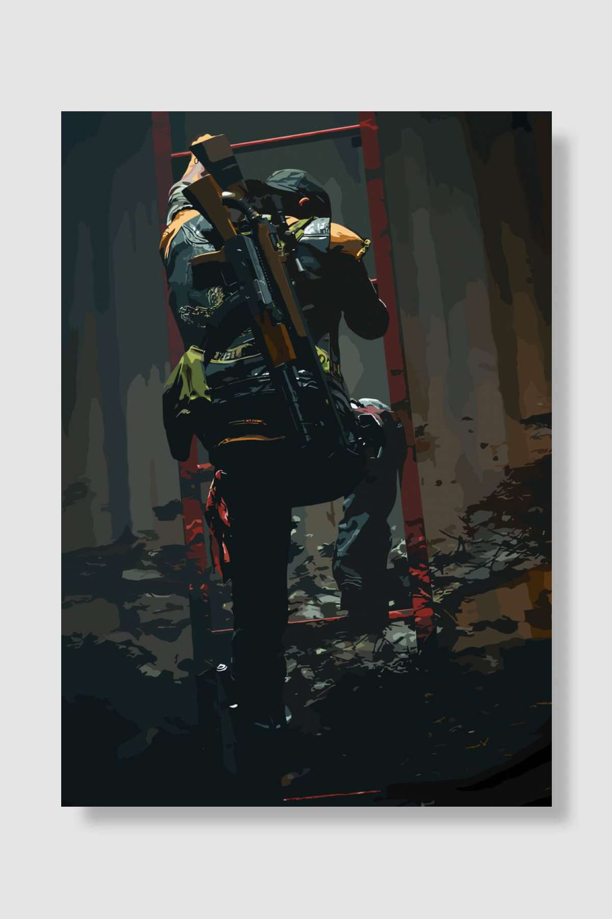 Days Gone Harley Davidson Oyun Poster Çerçevesiz Yüksek Kalite Oyun Afiş Duvar Poster