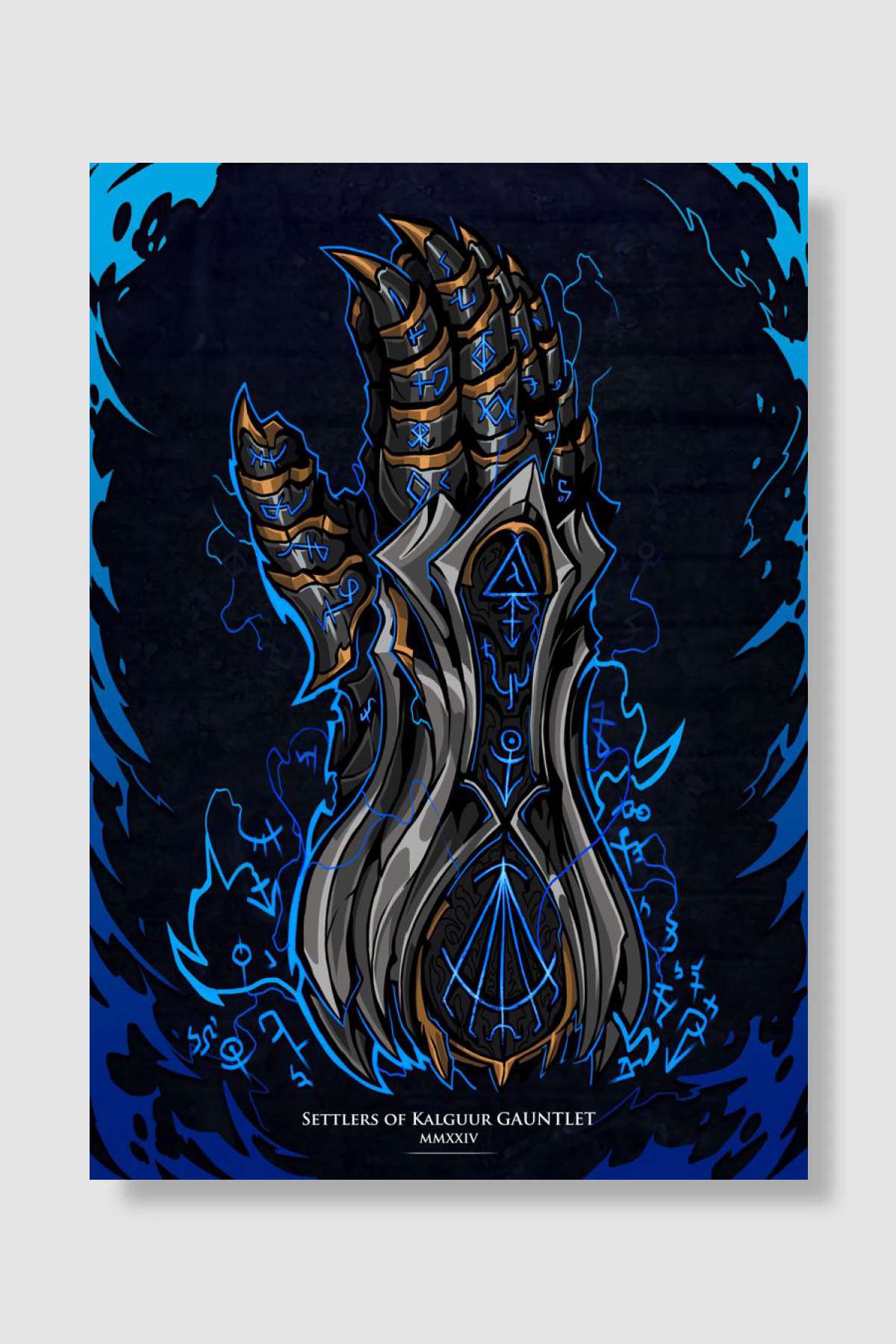 Settlers Gauntlet with Tex Oyun Poster Çerçevesiz Yüksek Kalite Oyun Afiş Duvar Poster