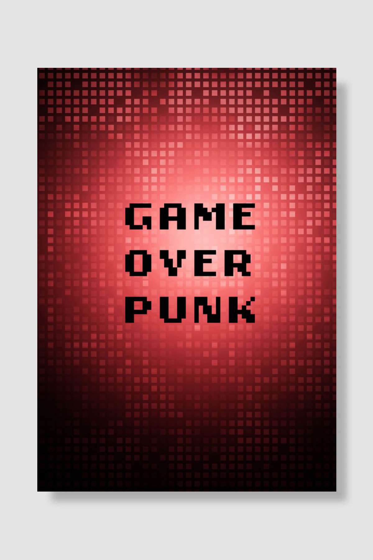 Game over punk Oyun Poster Çerçevesiz Yüksek Kalite Oyun Afiş Duvar Poster