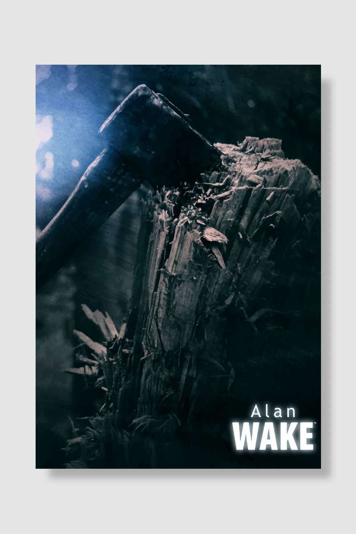 Alan Wake Oyun Poster Çerçevesiz Yüksek Kalite Oyun Afiş Duvar Poster