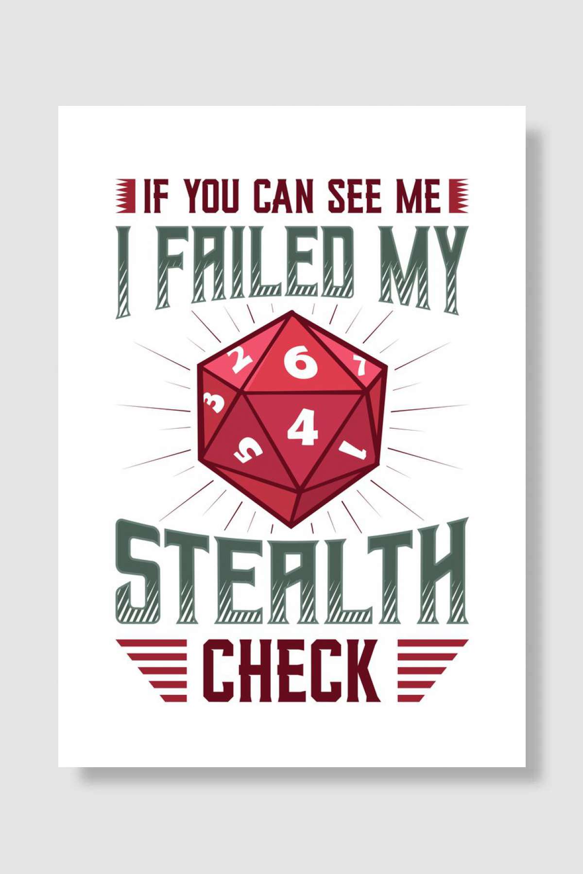 Rolled Low D20 Tabletop Oyun Poster Çerçevesiz Yüksek Kalite Oyun Afiş Duvar Poster - En İyi Fiyatlarla